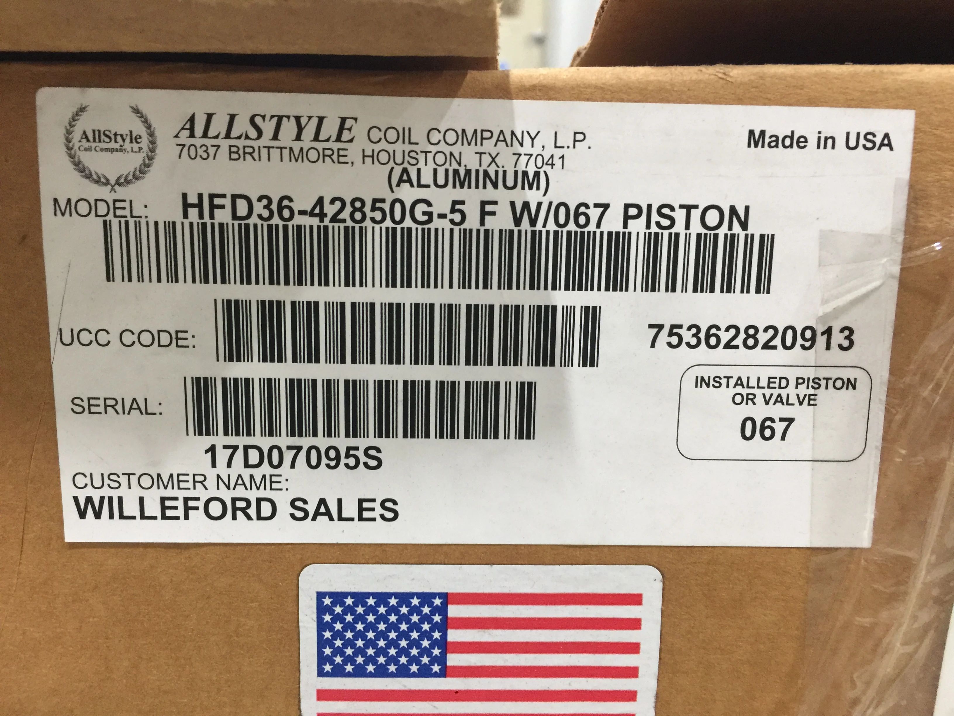3 Ton Horizontal Ceiling Fancoil W/067 Piston 5 Kw Heat 13 SEER 208-230/60/1 R-410A - Image 12