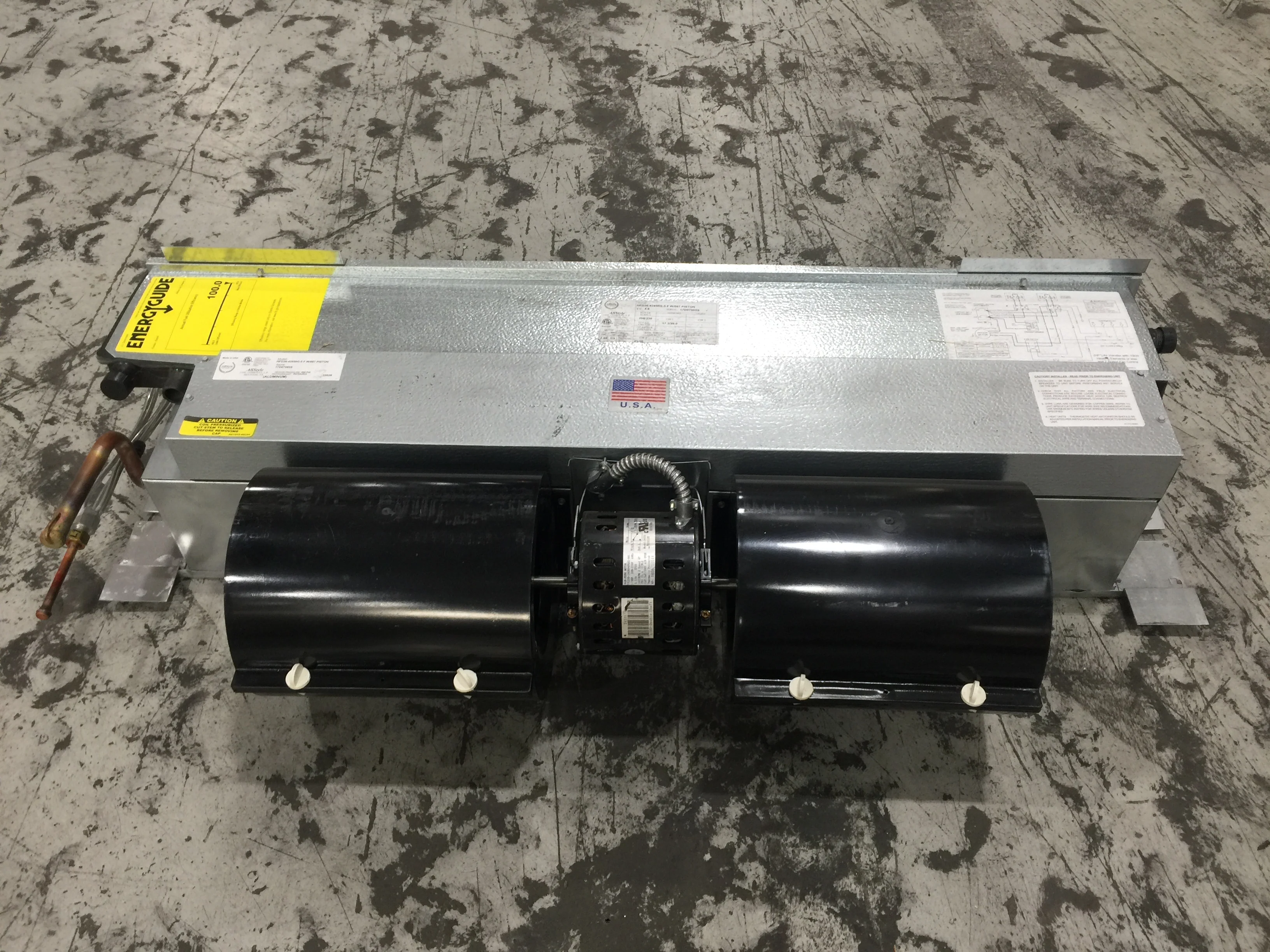 3 Ton Horizontal Ceiling Fancoil W/067 Piston 5 Kw Heat 13 SEER 208-230/60/1 R-410A - Image 4