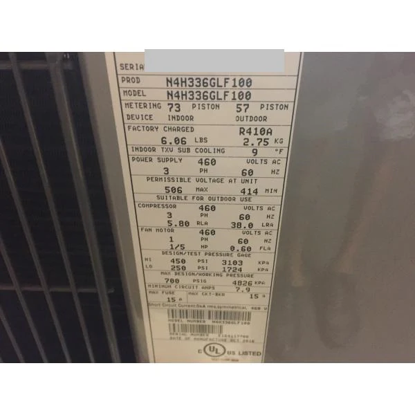COMMERCIAL USE ONLY 3 Ton Split-System Heat Pump Unit 13 SEER 460/60/3 R-410A - Image 3