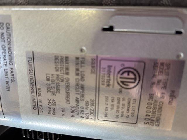 36,000 BTU Single-Zone Indoor Inverter Heat Pump Mini Split Unit, 208-230/60/1 R-410A - Image 4