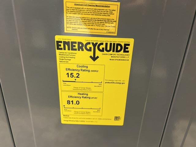 3 Ton Two-Stage Convertible Natural Gas/Electric Packaged Unit, 15.2 SEER2, 208-230/60/1, R410A - Image 6
