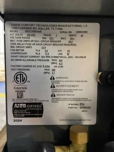 3 Ton Two-Stage Split-System Communicating Compatible Heat Pump 208-230/60/1 R410A 17.2 SEER2 - Image 6