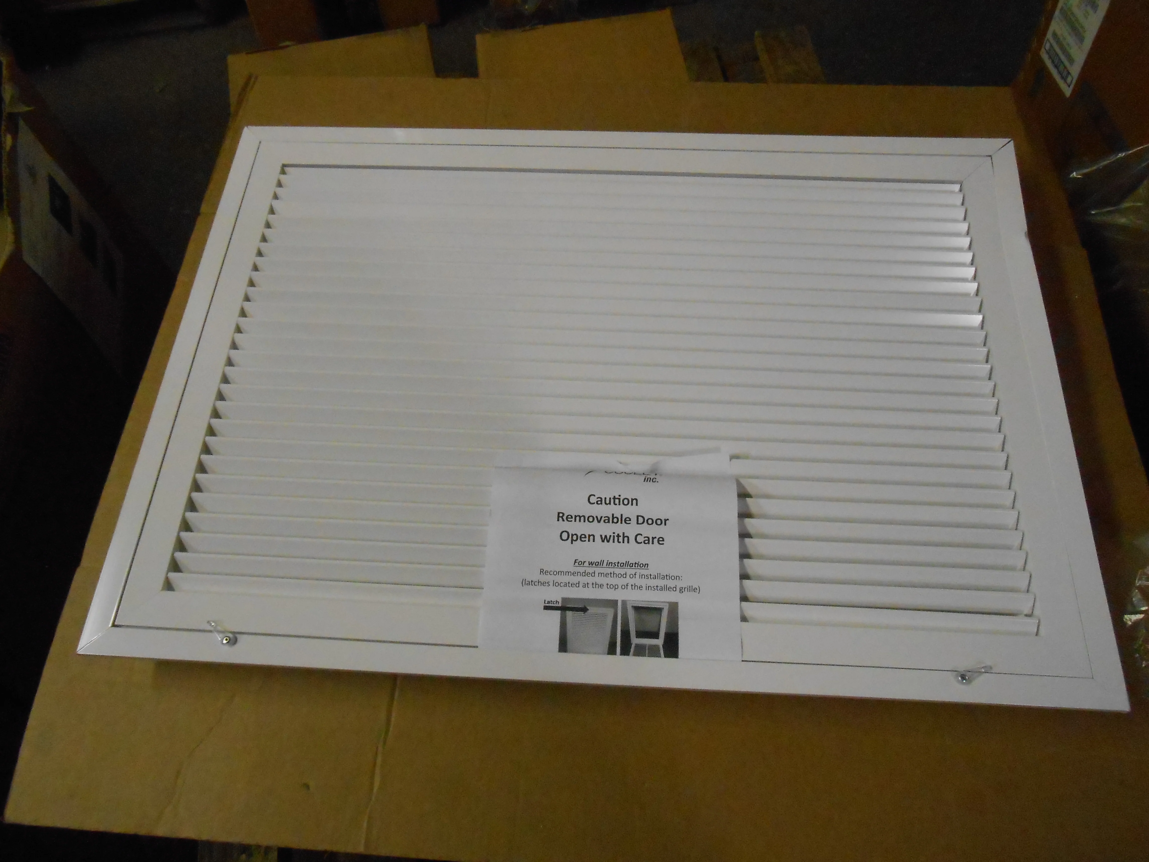 30" X 20" ALUMINUM FILTER GRILLE WHITE - Image 2