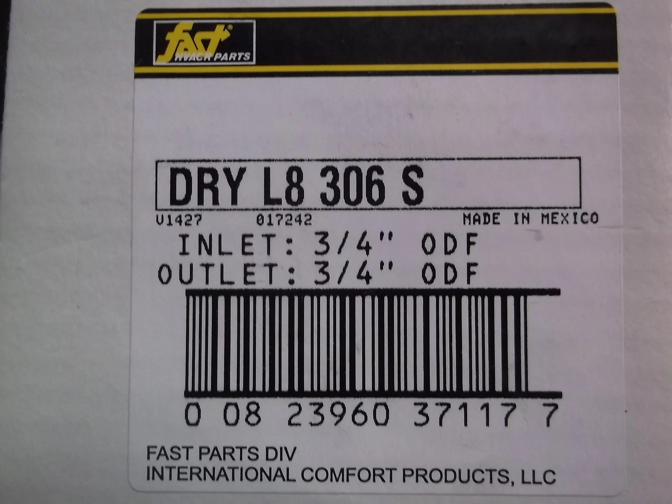 30 CUBIC INCH 3/4" SWEAT LIQUID LINE FILTER - Image 2
