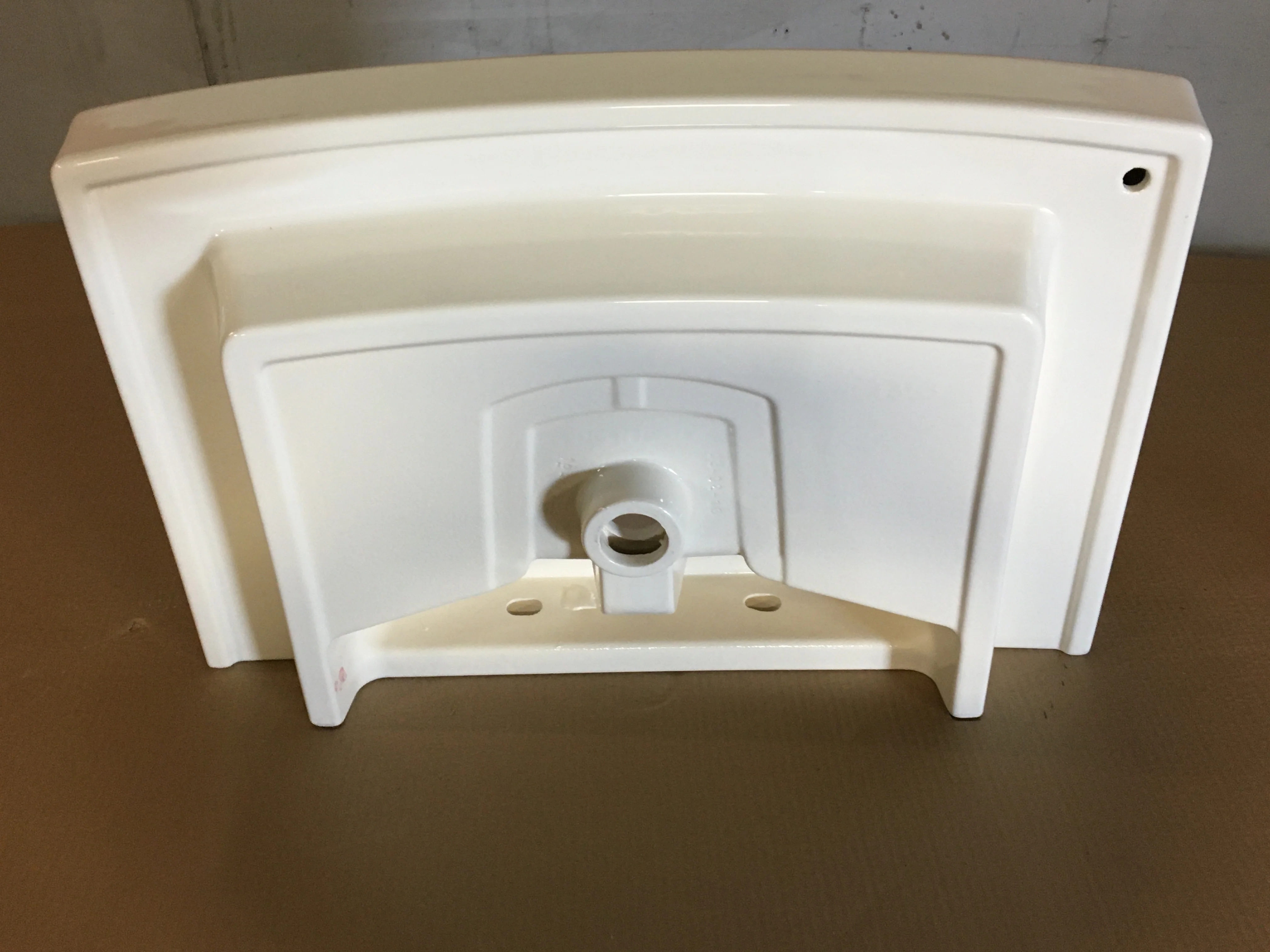 30 Fireclay Pedestal Bathroom Sink With Single Faucet Hole And Overflow-Less Pedestal" - Image 2