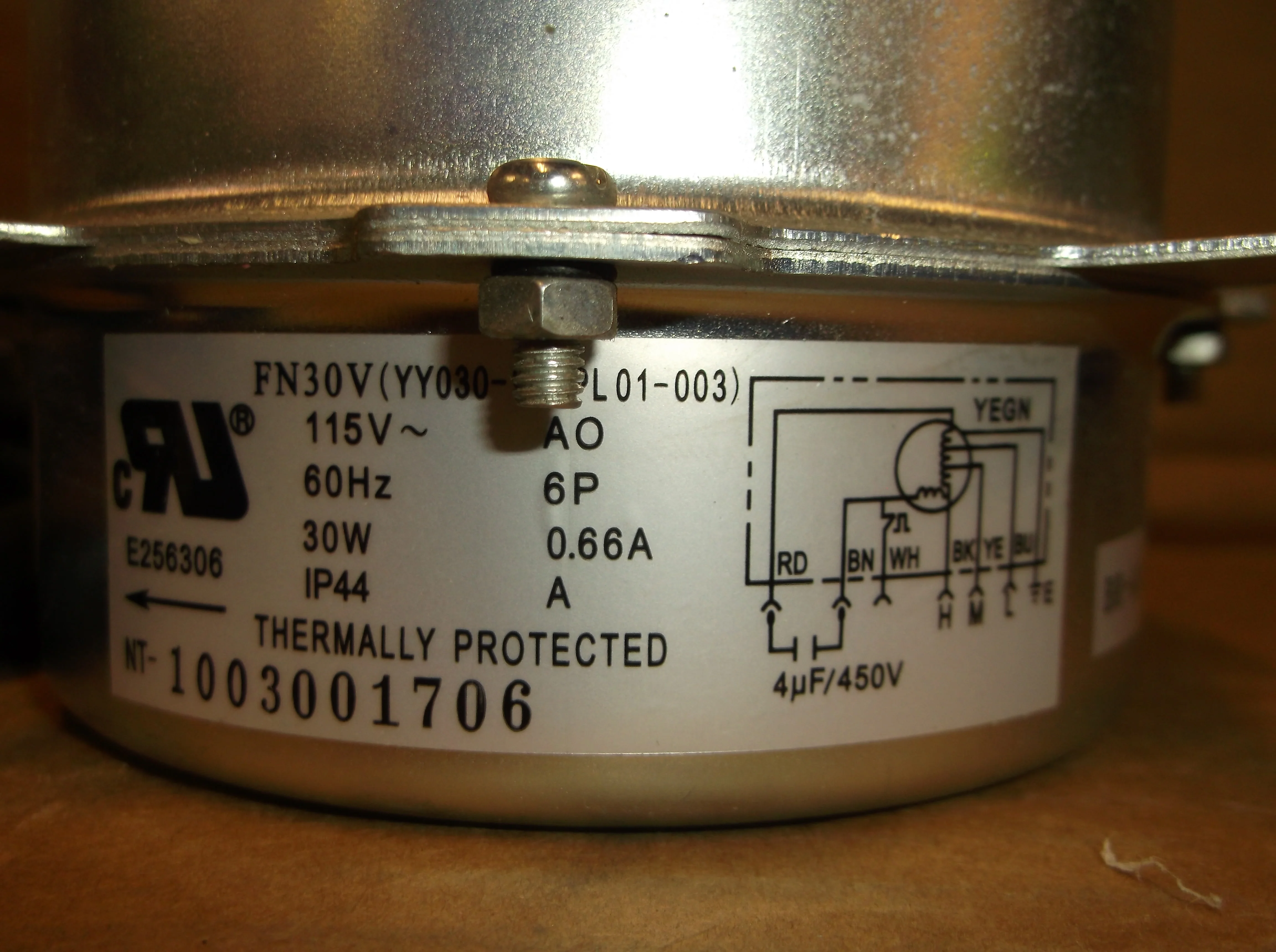 30Watt Air Conditioner Fan Motor 115/60/1 - Image 3