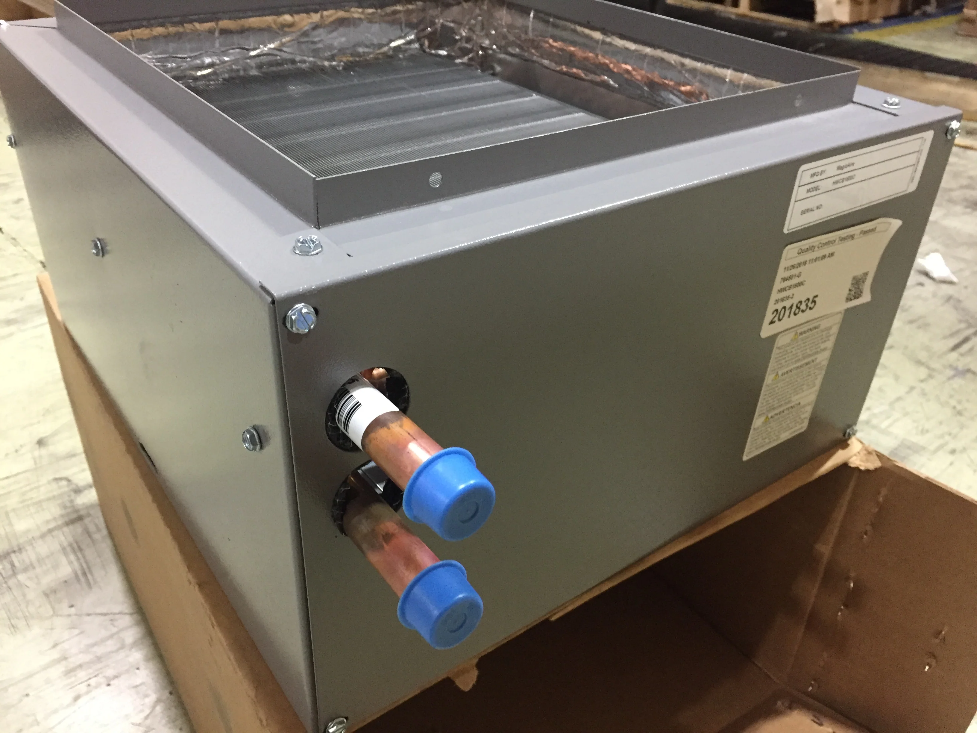 30,000 - 100,000 BTU Hot Water Cased Coil For Modular Blower, CFM: 800 - Image 2