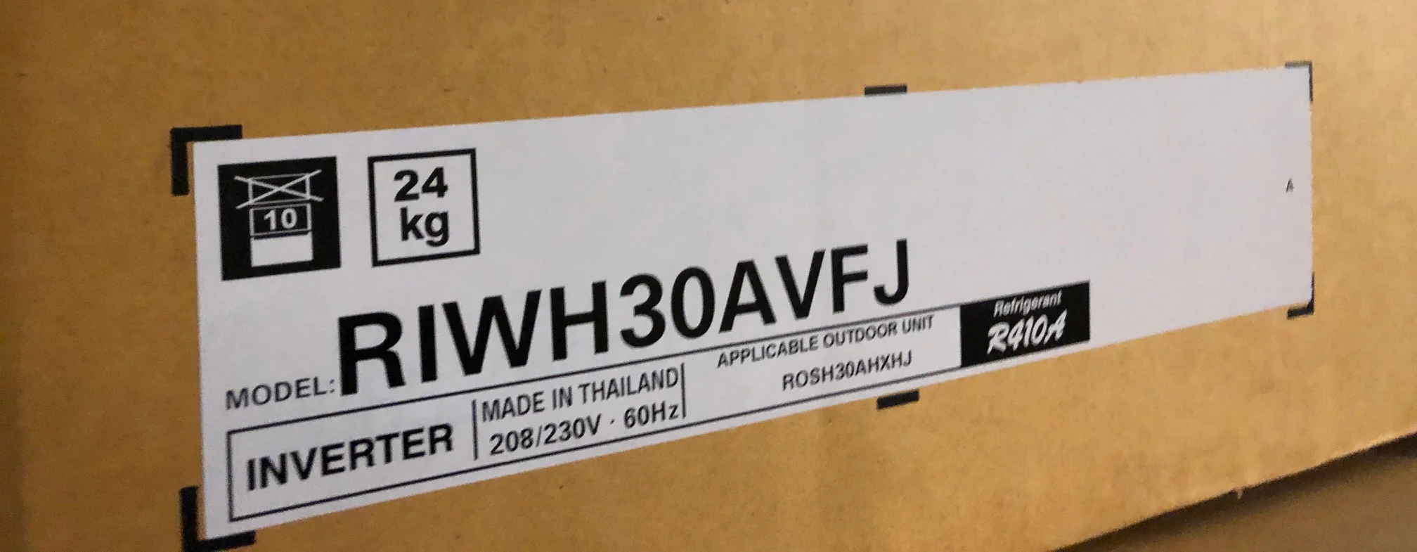 30,000 Btu Wall Mtd Inverter ID Mini-Split Heat Pump, 19.5 SEER 208-230/60/1 R-410A CFM:1000 - Image 5