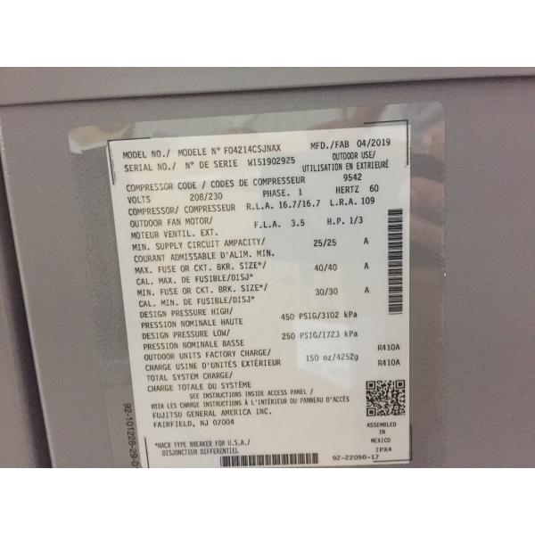 3.5 Ton Split-System Air Conditioner 208-230/60/1 R410A 14 SEER - Image 6