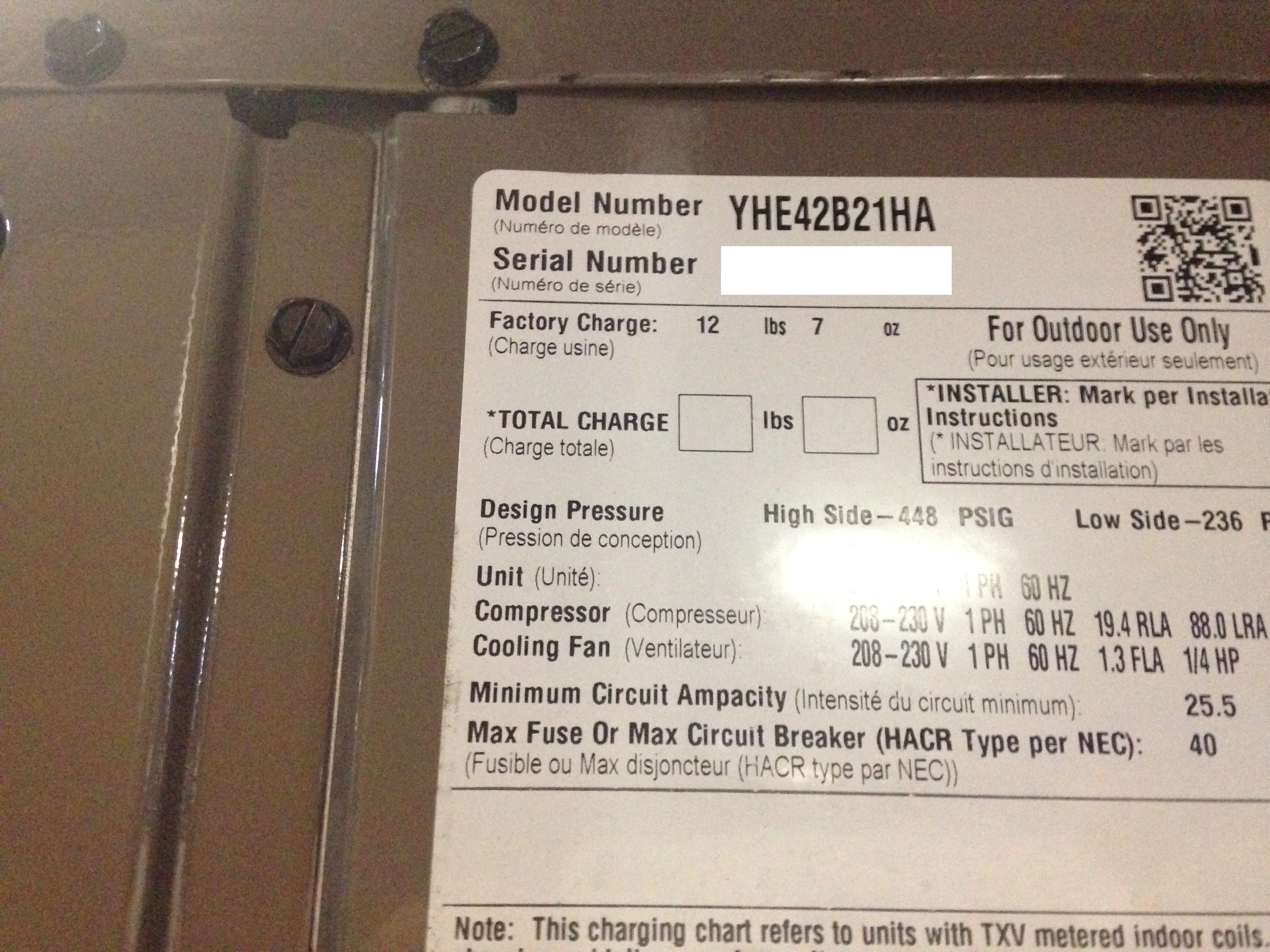 3-1/2 TON SPLIT-SYSTEM HEAT PUMP, 14 SEER 208-230/60/1 R410A - Image 3