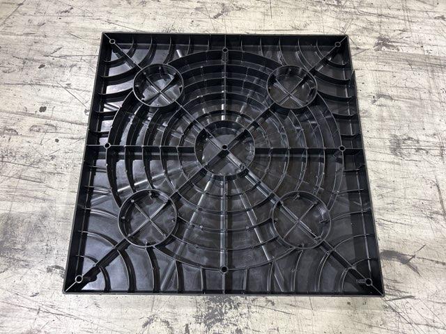 32 x 32 x 2 Inch Thick Black Plastic Equipment Pad - Image 3