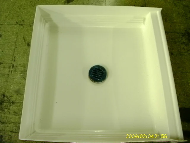 32X32" White Composite Shower Pan"