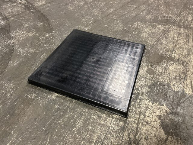 32x32x2 Inch Black Plastic Equipment Pad