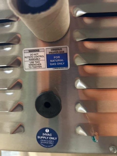 34,000 BTU Brushed Stainless Steel Natural Gas Infrared Patio Heater, 24/60/1 - Image 4