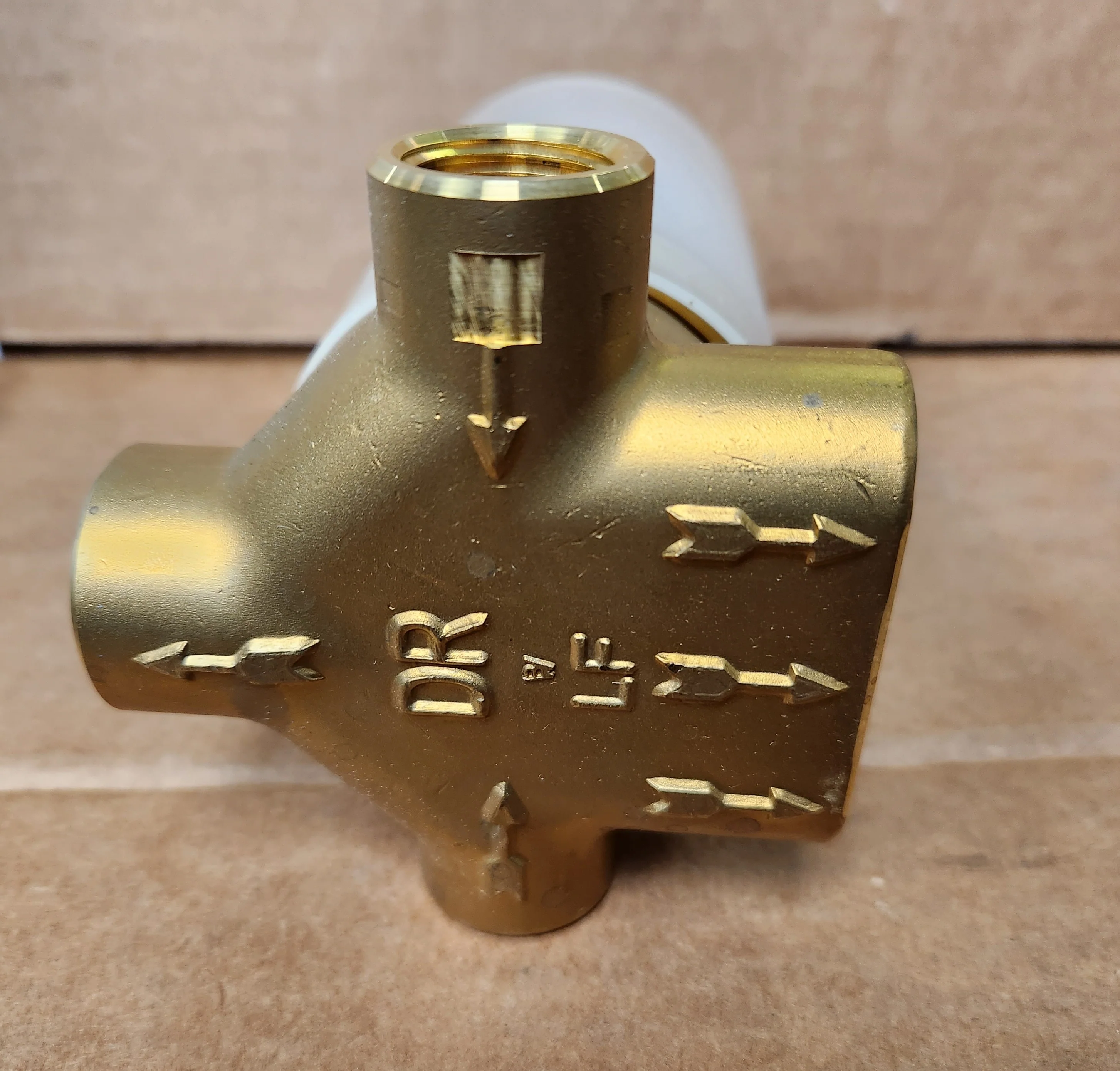 3/4" 3 Way Diverter Rough In Valve 5 Port - Image 3