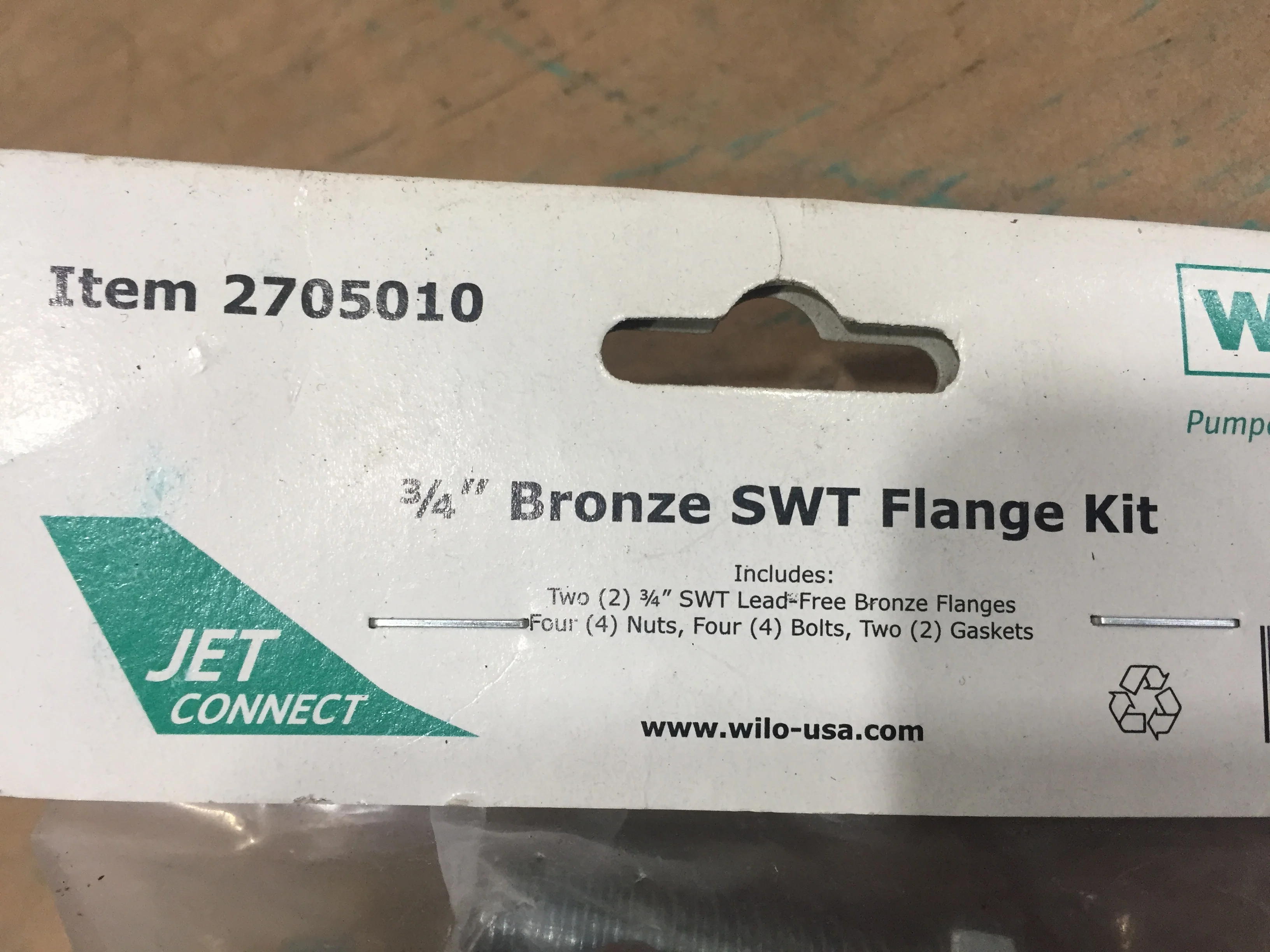 3/4 Bronze Sweat Flange Kit" - Image 4