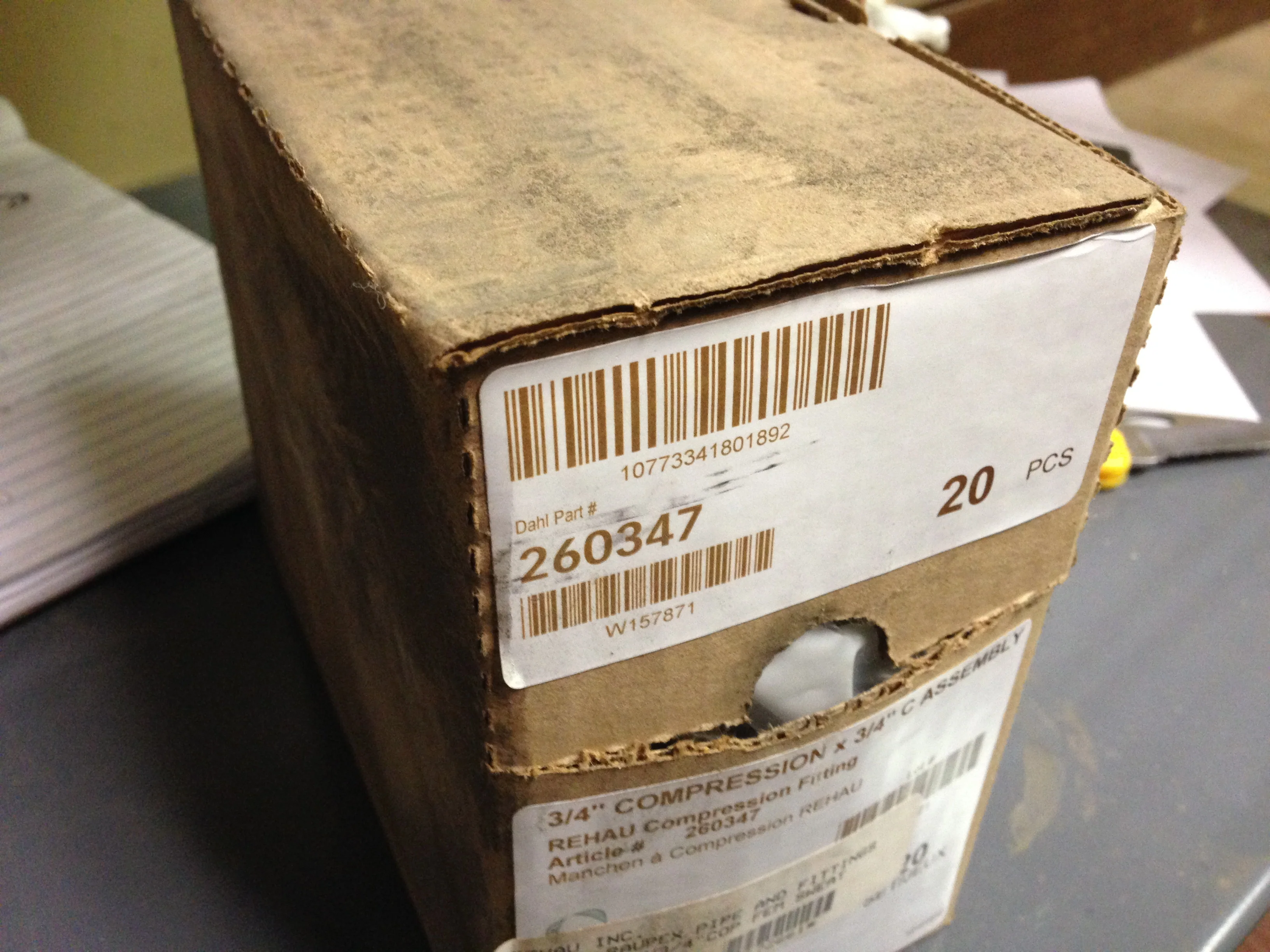 3/4" COMPRESSION NUT FITTING x 3/4" C ASSEMBLY - Image 4