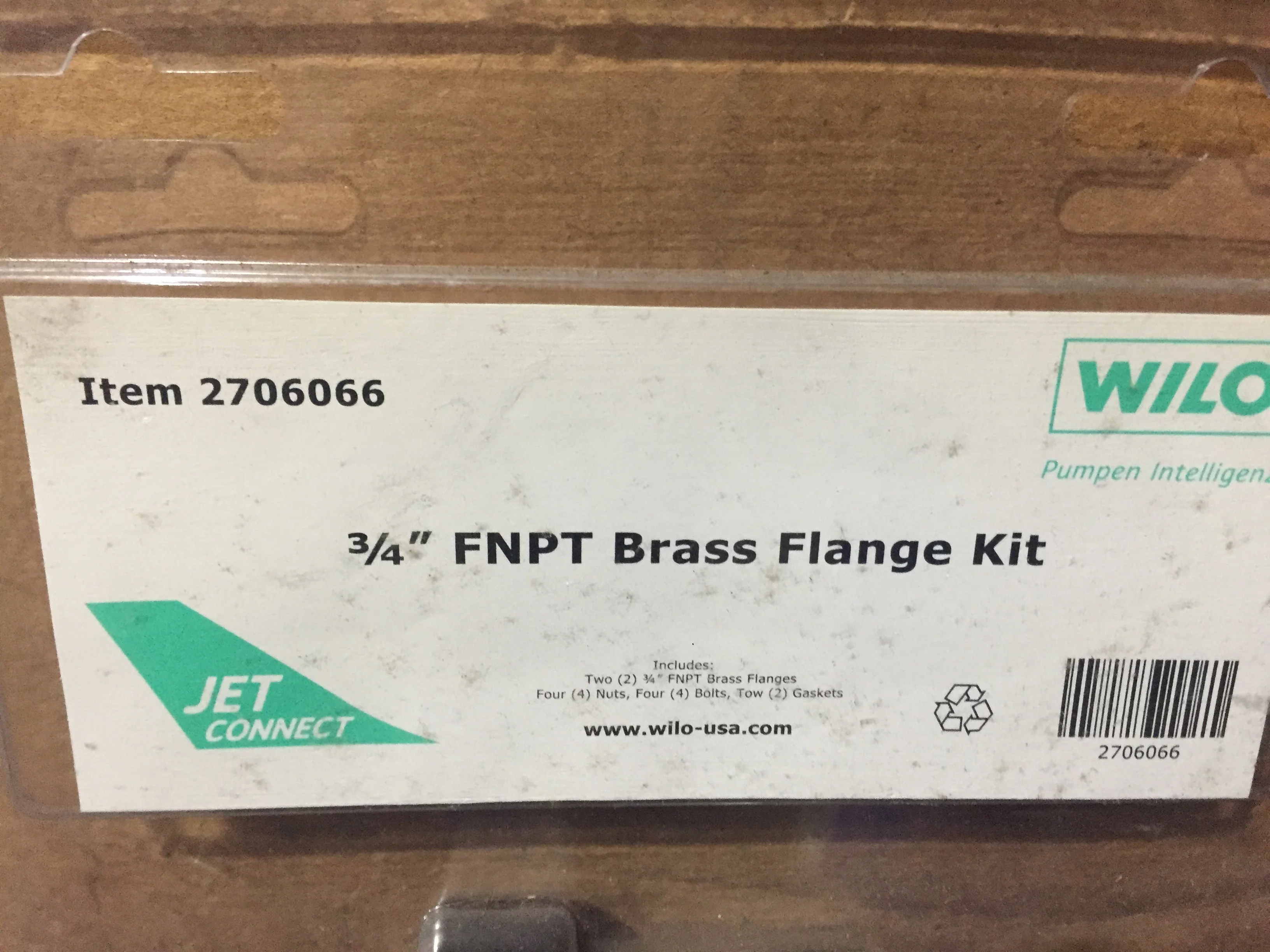 3/4" FNPT Brass Flange Kit - Image 3