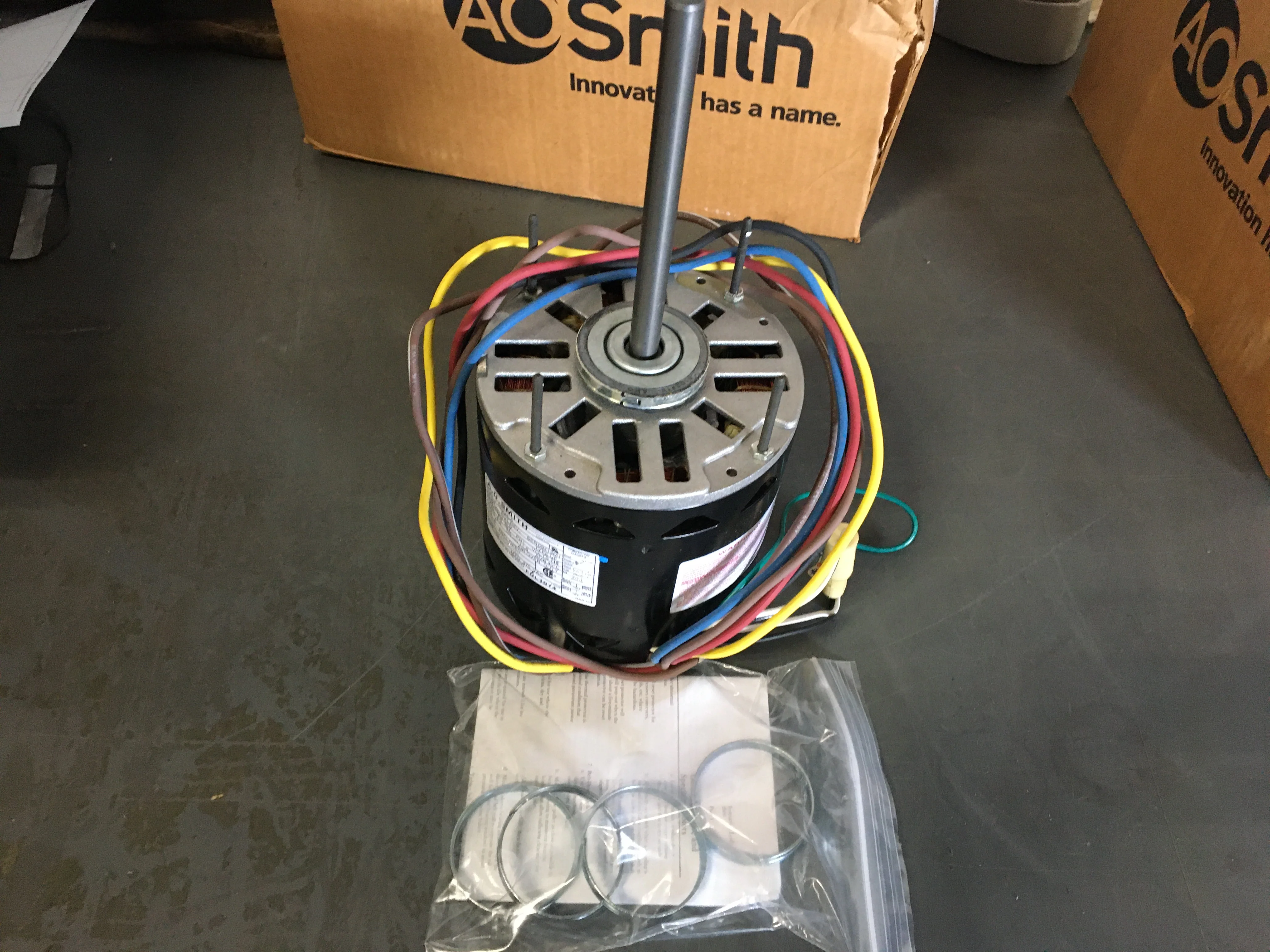 3/4 HP Blower Motor, 1625 RPM, 3 Speed, 115 Volt 8.5 Amps - Image 2