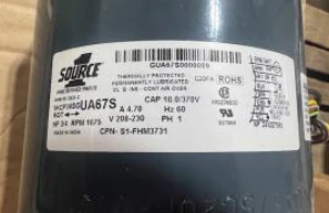 3/4 HP Condenser Fan Motor 208-230/60/1 1075 RPM 1 Speed - Image 3