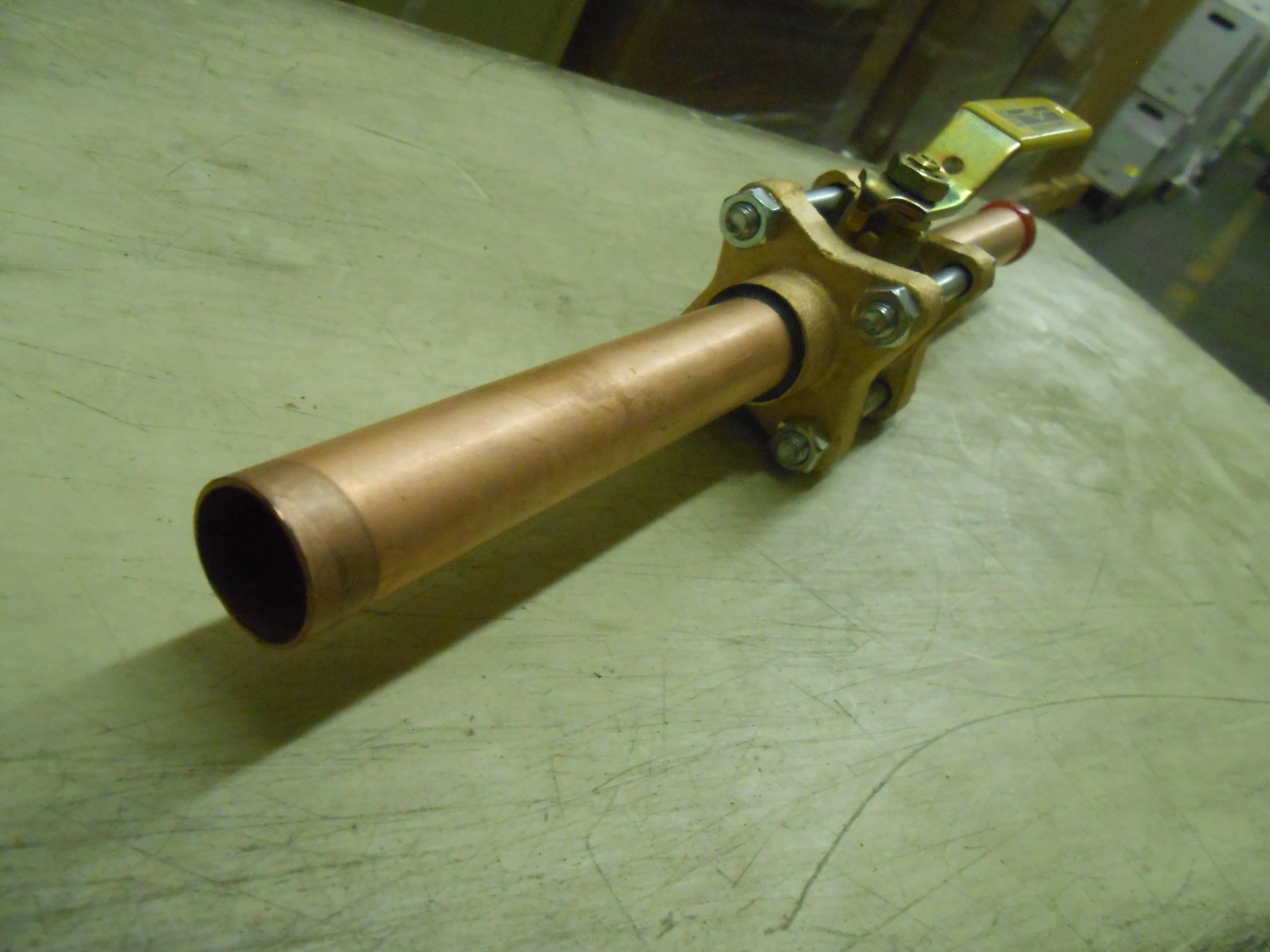 3/4" Sweat Bronze Ball Valve w/Extended Tube Ends