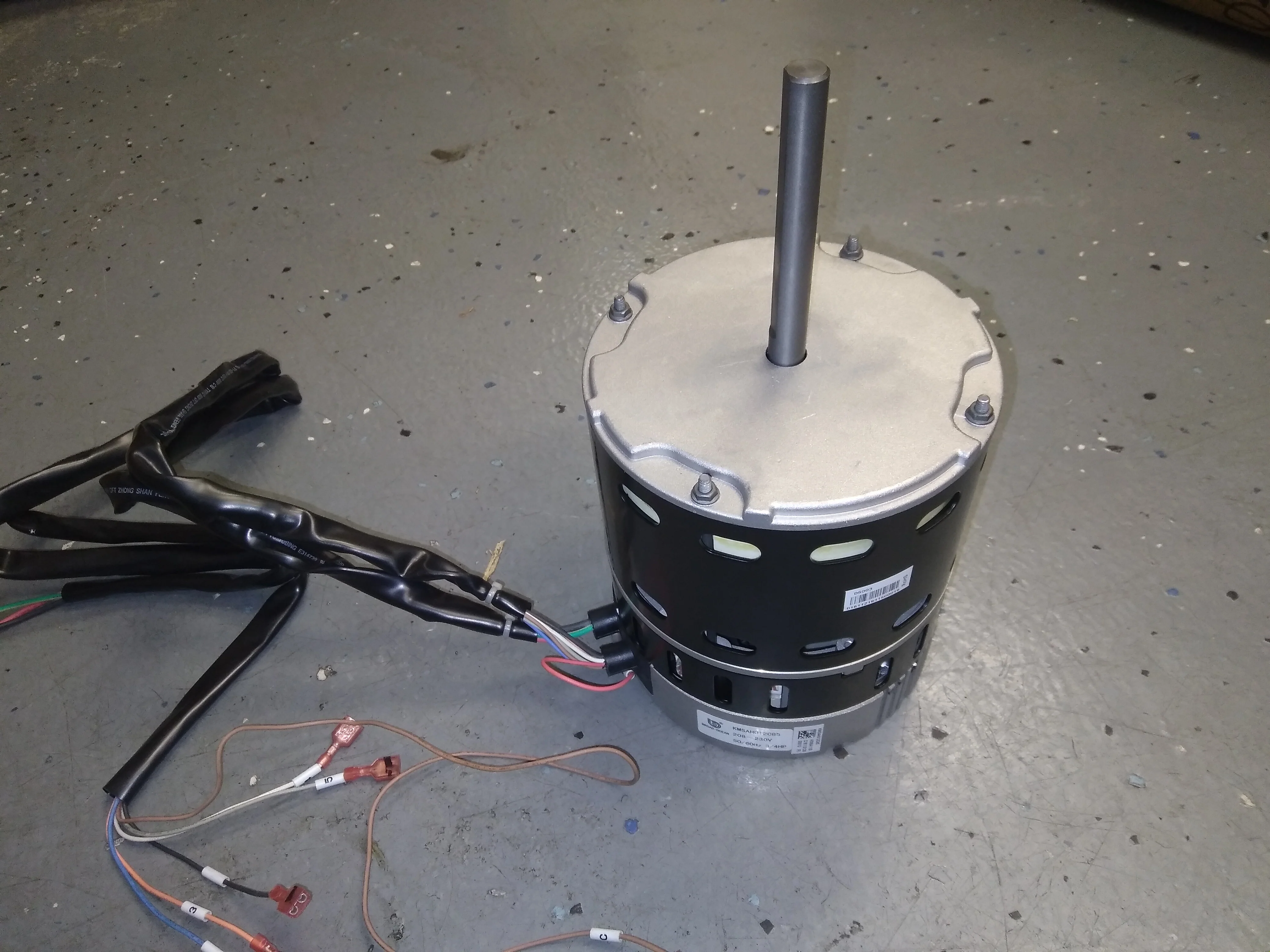 3/4HP ECM BLOWER MOTOR 208-230/50-60/1 RPM:1050 4-SPEED - Image 2