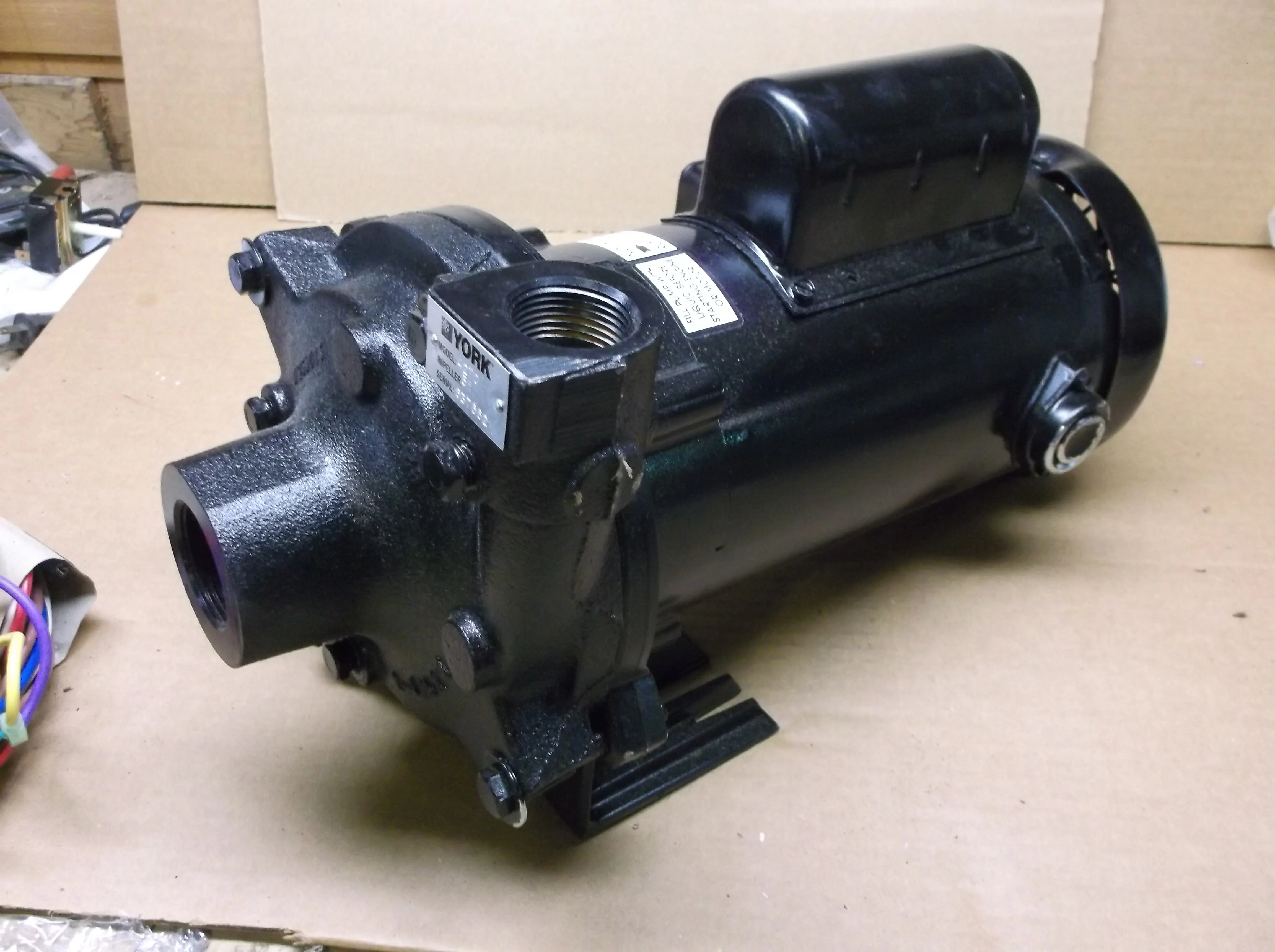 3/4HP York Single State Centrifugal Pump 120-240/50/1 RPM:2850 - Image 5