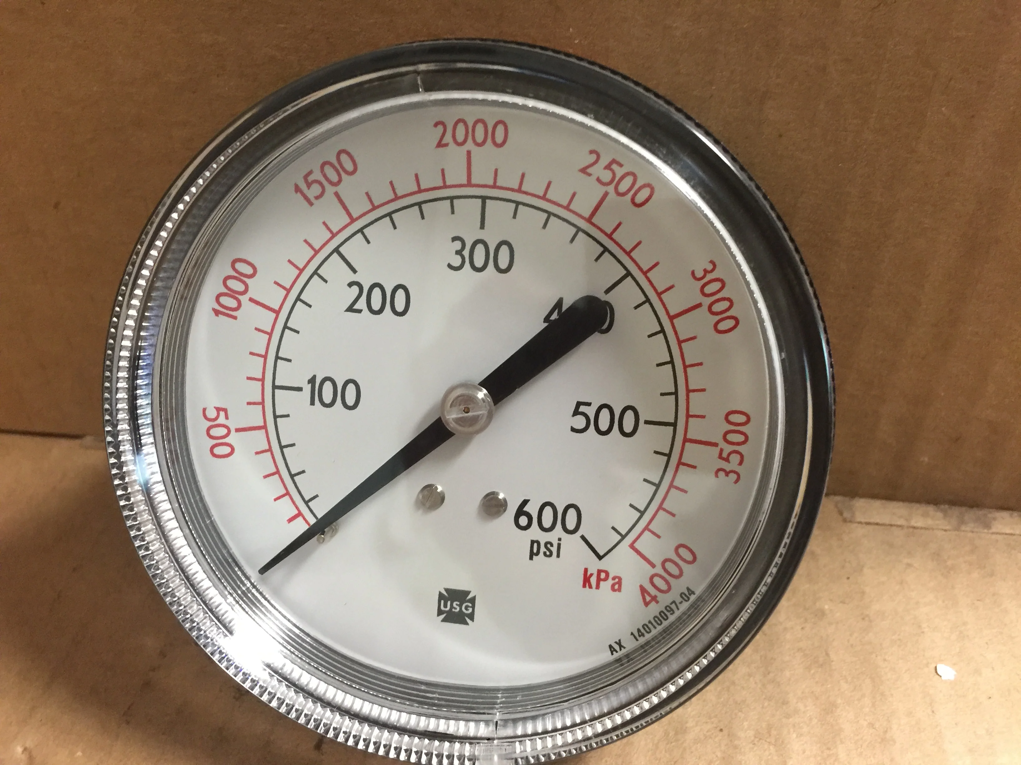 3.5 Pressure Gauge; 0-600 PSI - Image 3