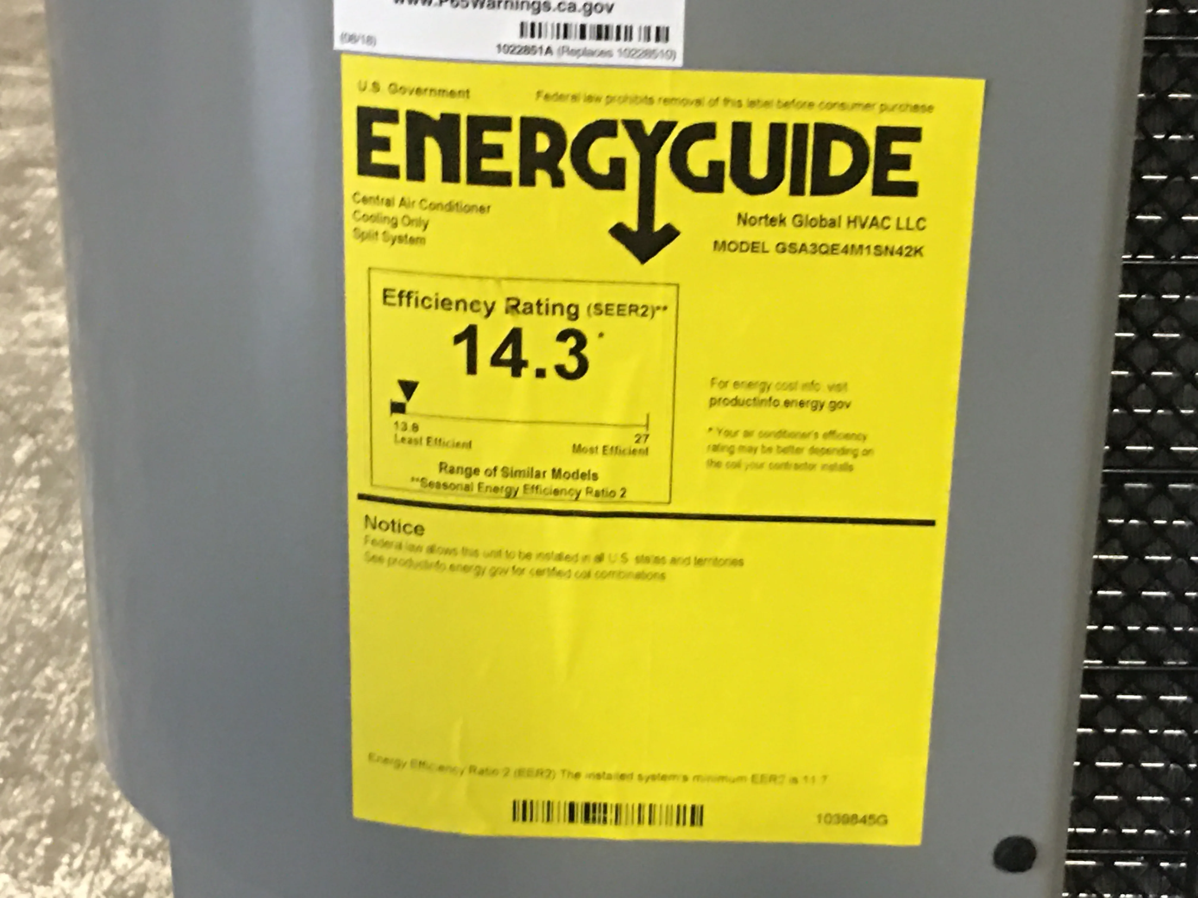 3.5 Ton Split-System Air Conditioner 208-230/60/1 R410A 14.3 SEER2 - Image 7