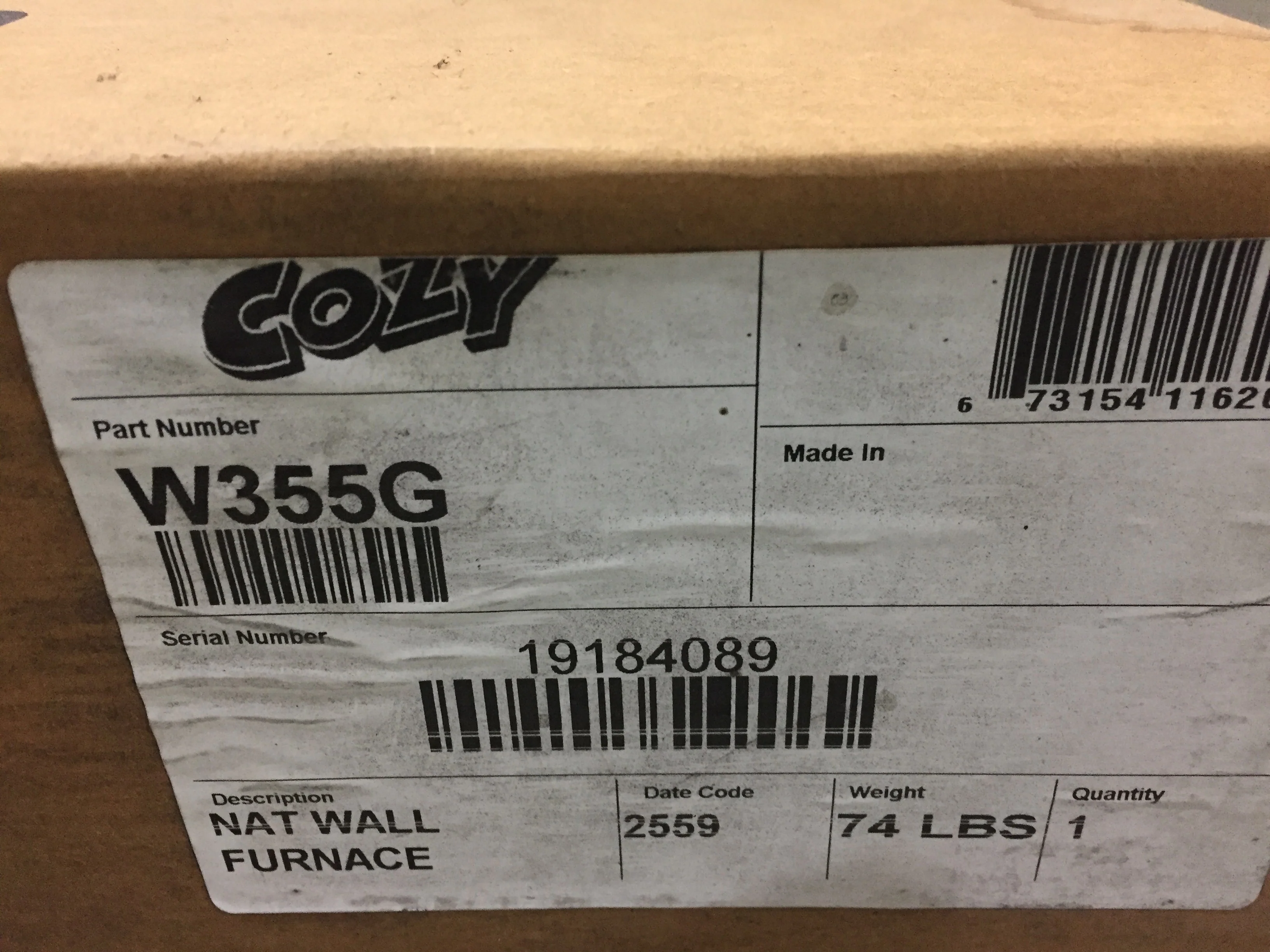 35,000 BTU Gravity Conventional Vent Wall Gas Furnace - Image 7