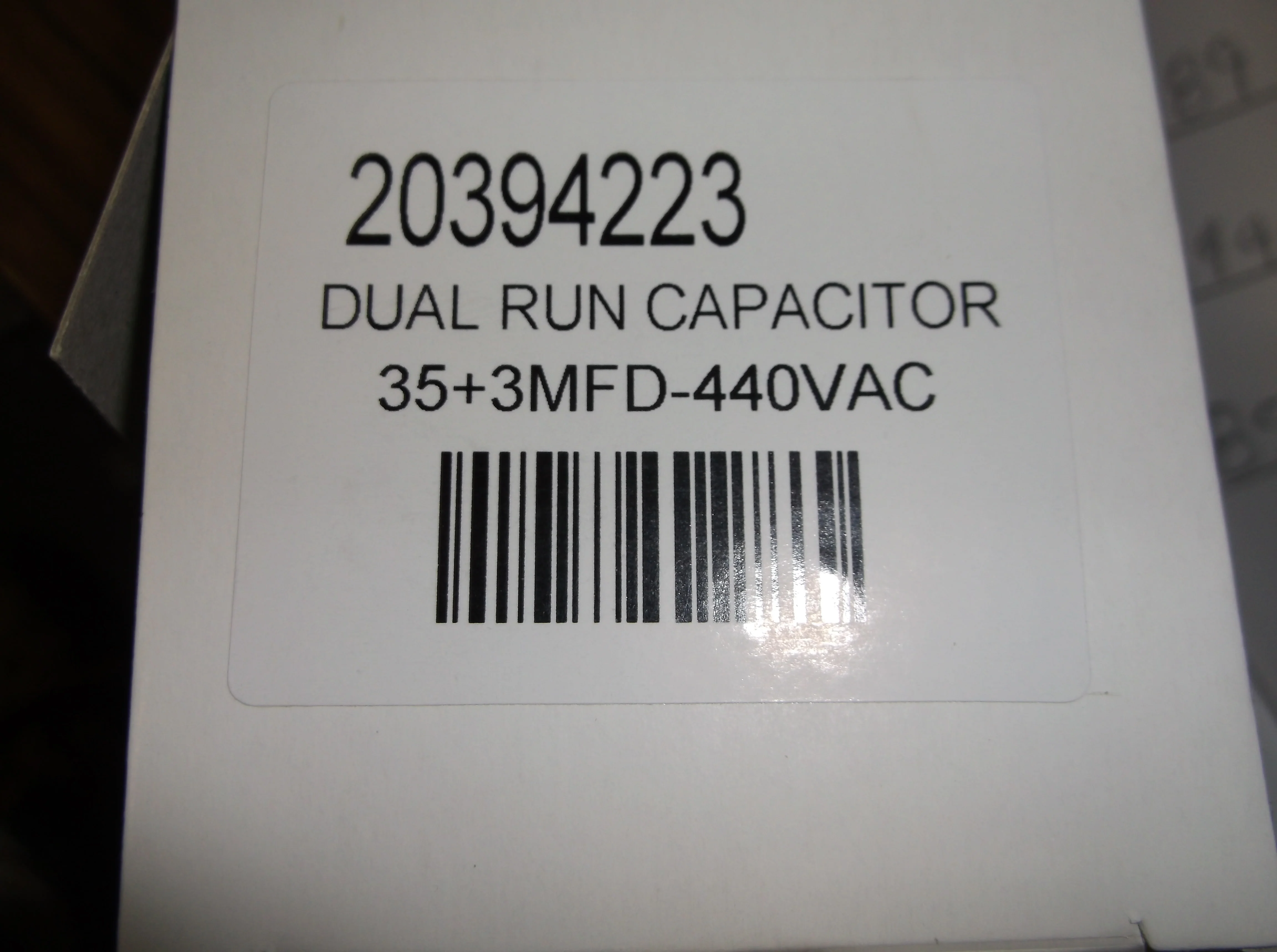 35+3 MFD X 440 VAC Round Dual Run Capacitor - Image 2