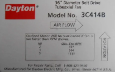 36 Tubeaxial Fan Belt Drive - Less Drive Package" - Image 4