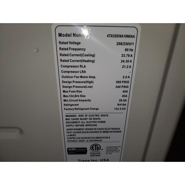 36,000 Btu Inverter Type Single-Zone Mini-Split Heat Pump Set, 20 Seer 208-230/60/1 R-410A - Image 4