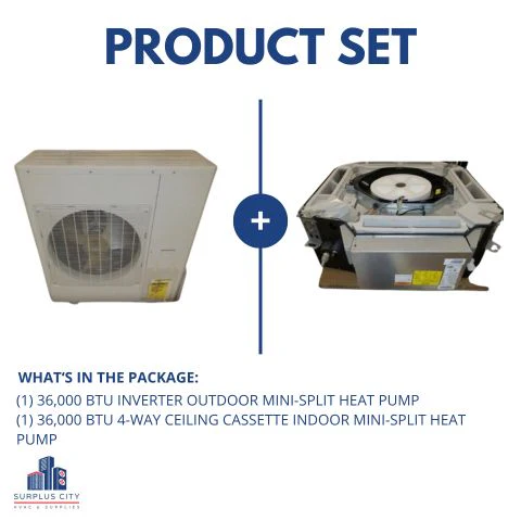 36,000 Btu Inverter Type Single-Zone Mini-Split Heat Pump Set, 20 Seer 208-230/60/1 R-410A - Image 8