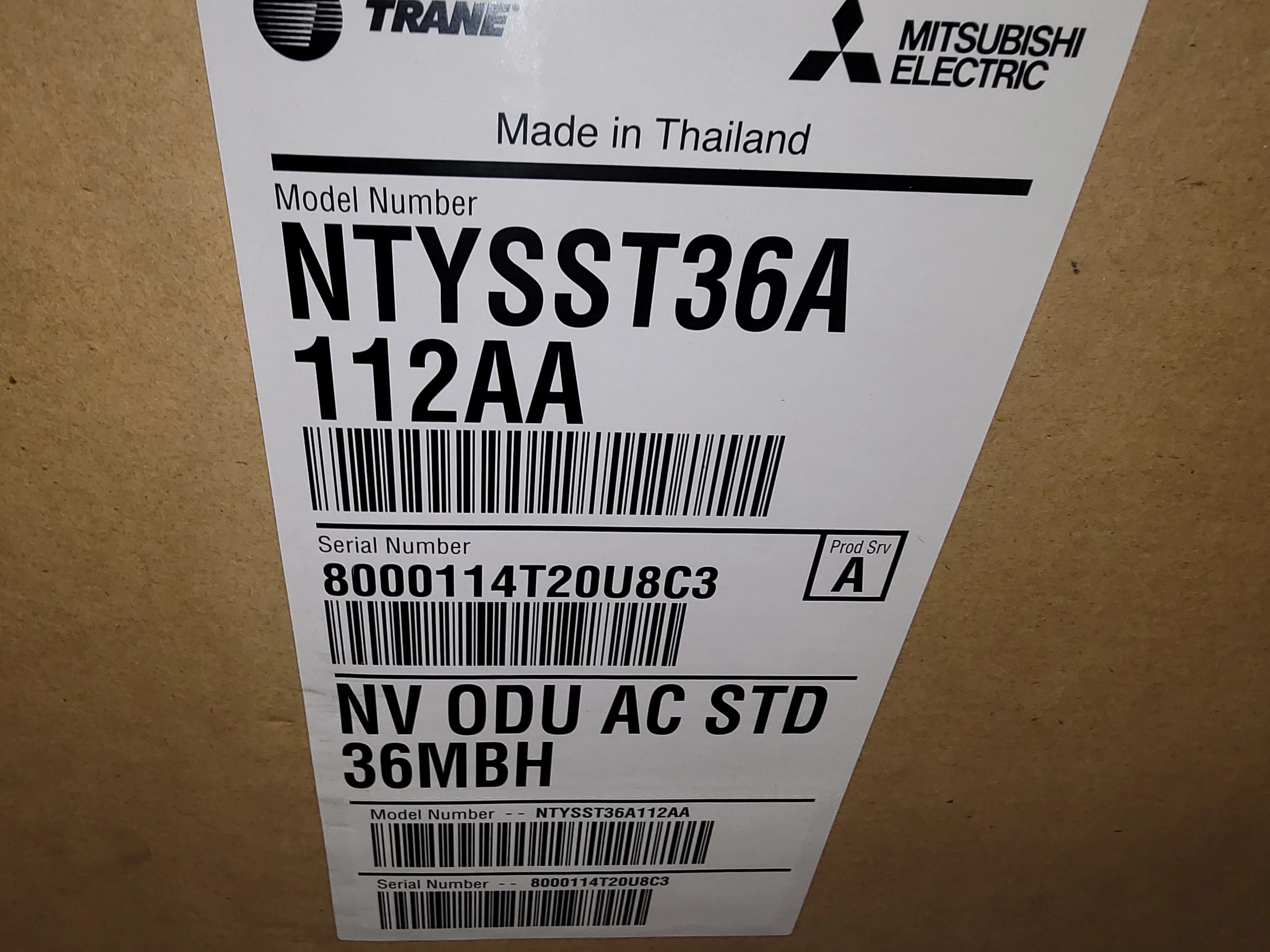 36,000 BTU Single-Zone OD Mini-Split Inverter AC , 15 SEER 208-230/60/1 R-410A - Image 6