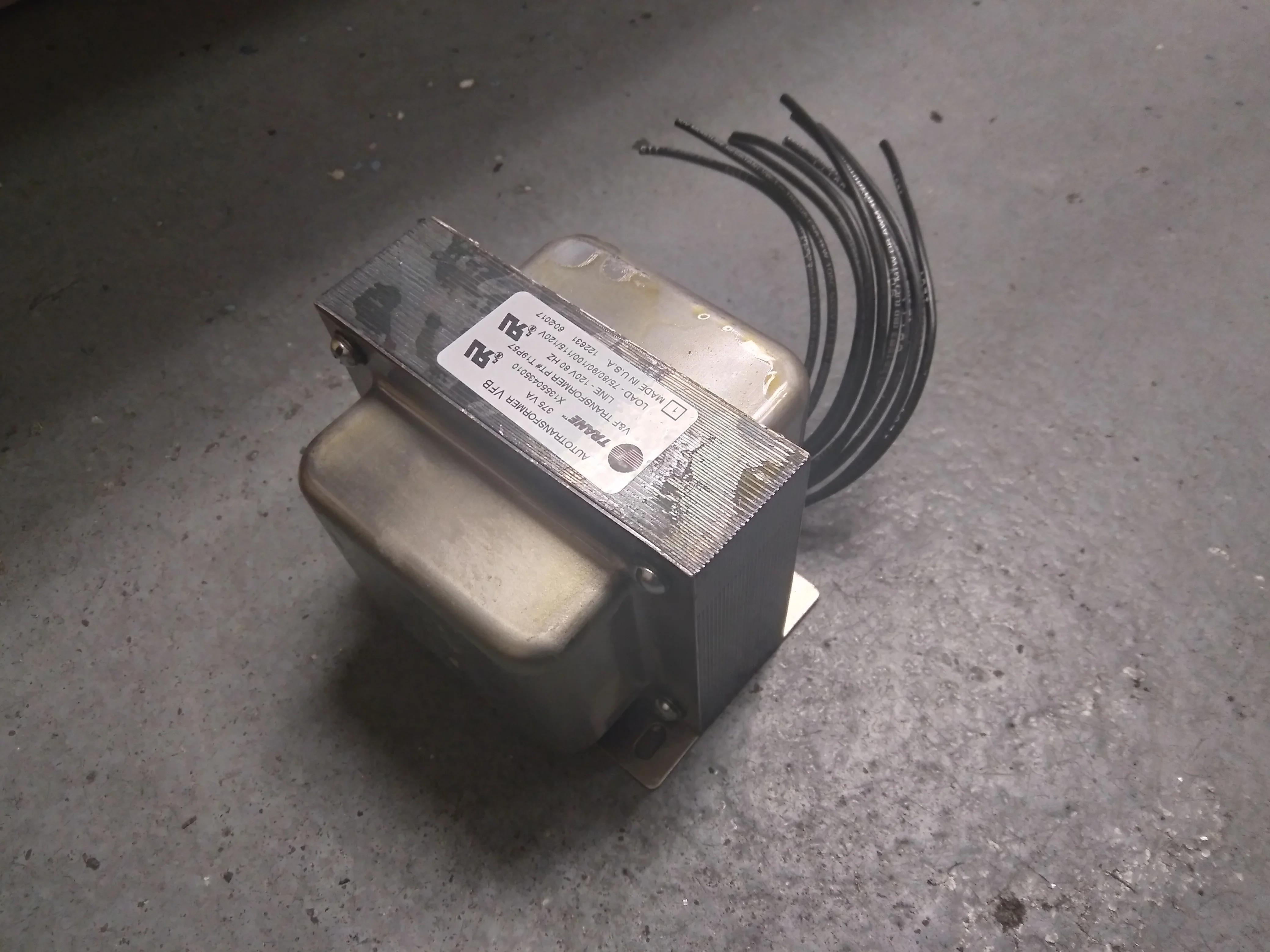 375VA Transformer Primary Volts:120 Secondary Volts:Multi Tap Hertz:60 - Image 2
