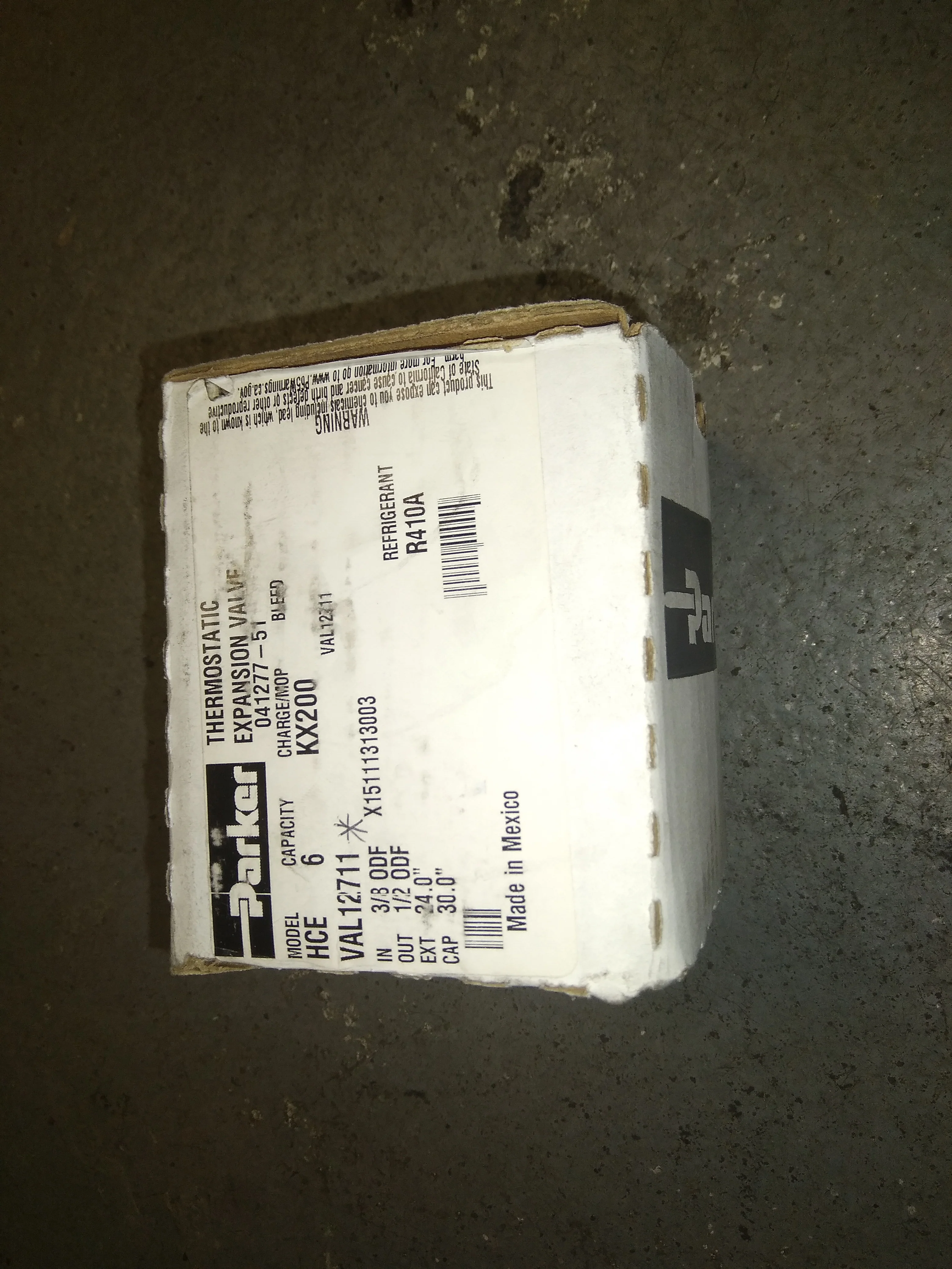3/8" X 1/2" ODF 6 Ton Thermal Expansion Valve w/30" Capillary R-410A - Image 6