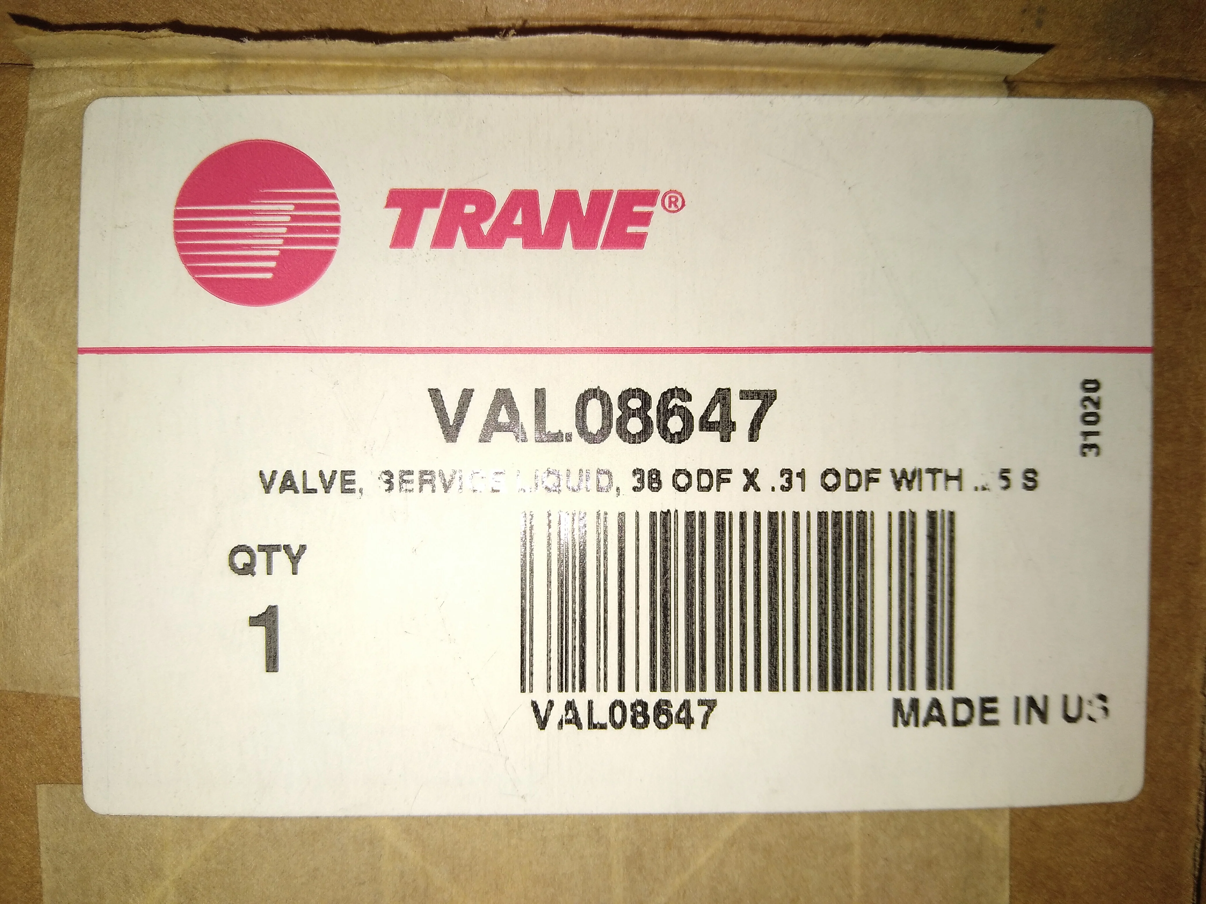 3/8" ODF Liquid Line Service Valve w/1/4" SAE Access Port - Image 3