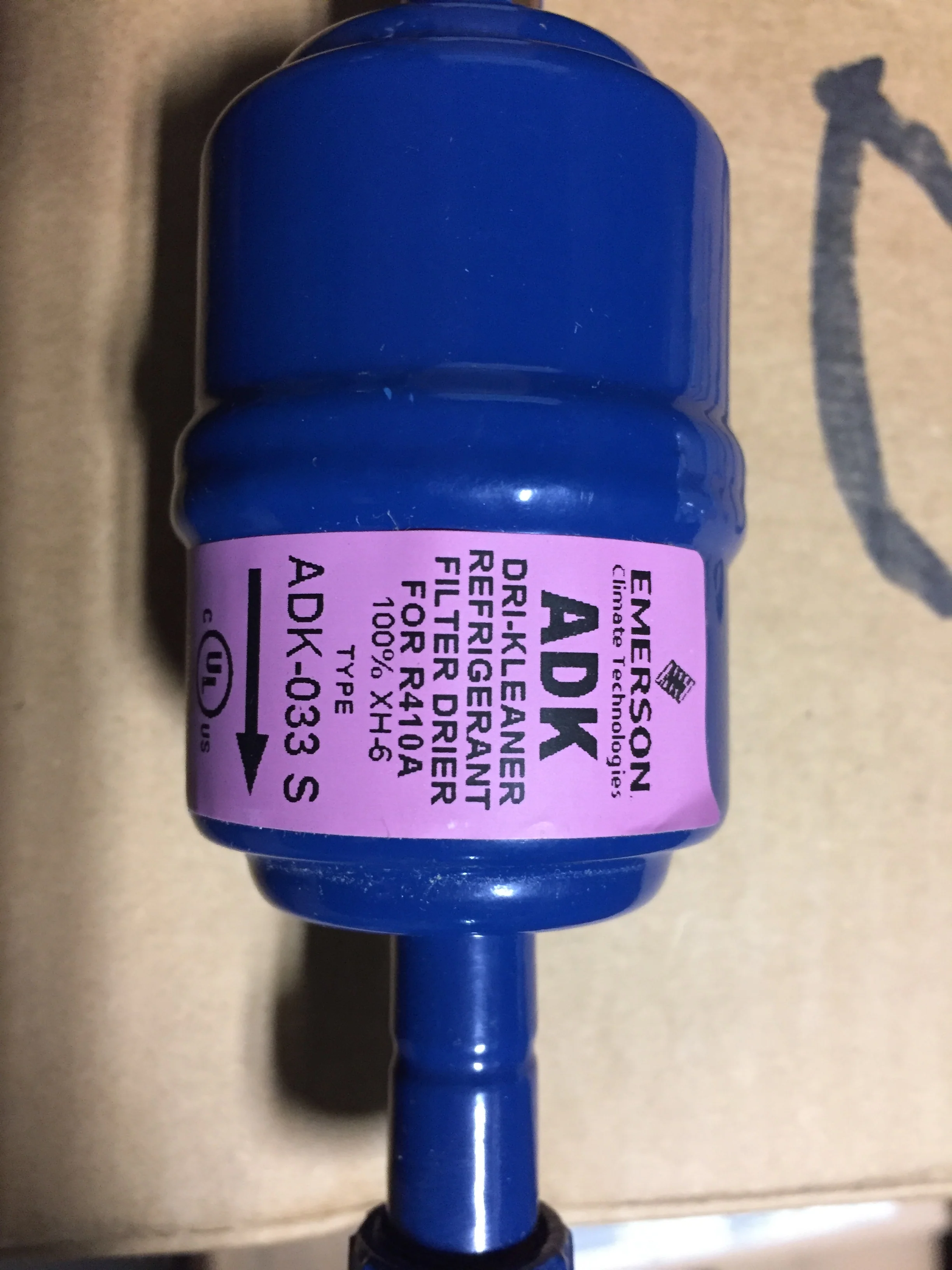 3/8"FLARE 3 CUBIC INCH LIQUID LINE FILTER DRIER - Image 2