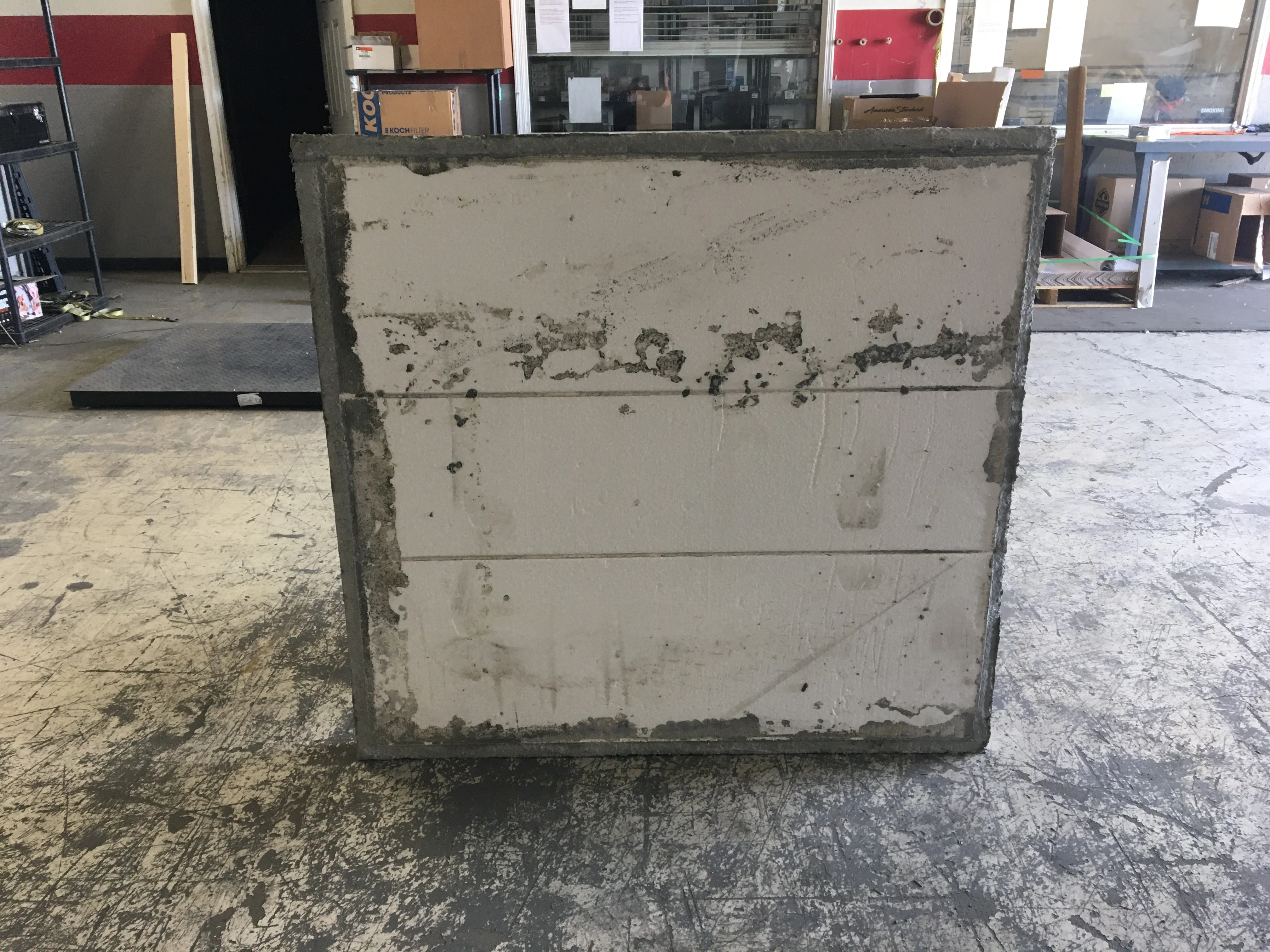 3"H x 50"W x 53"D  Cladlite Concrete Air Conditioniing Pad - Image 3