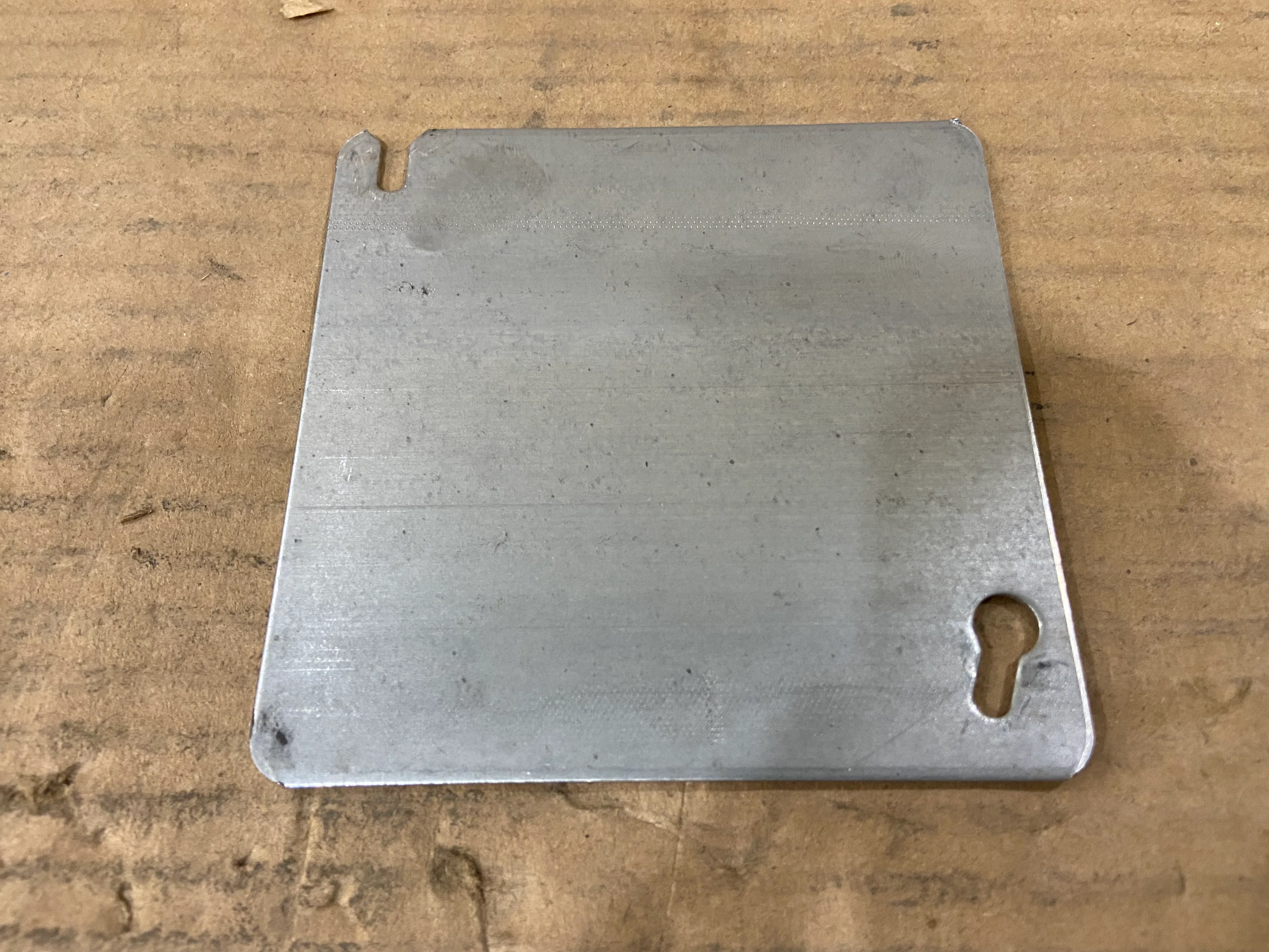 4 Square Electrical Box Cover Flat