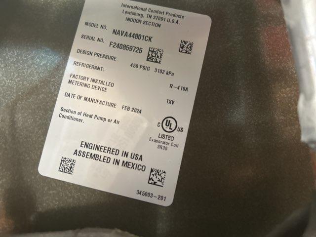 4 Ton AC/HP Upflow/Downflow Uncased A Coil, R410A CFM 1600 - Image 4