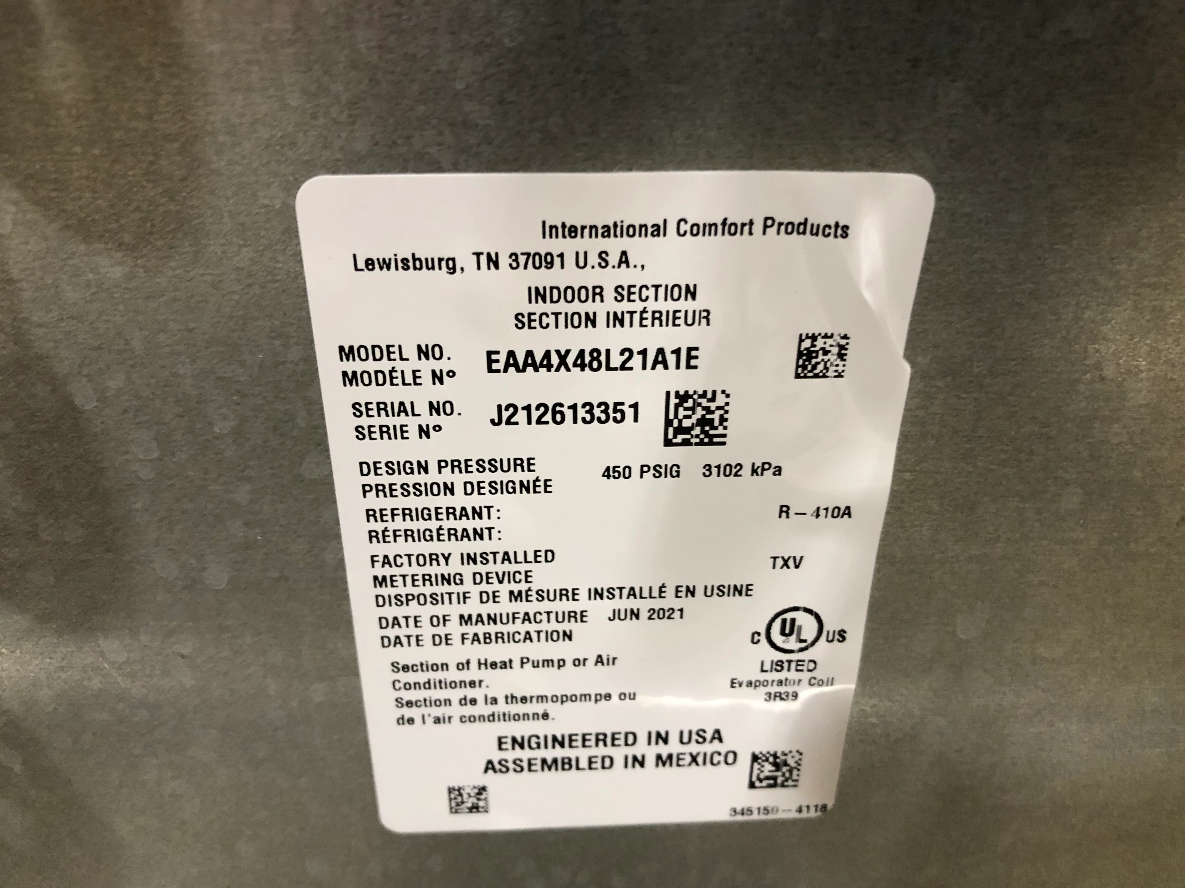 4 Ton AC/HP Upflow/Downflow Uncased Aluminum A Coil - Image 4