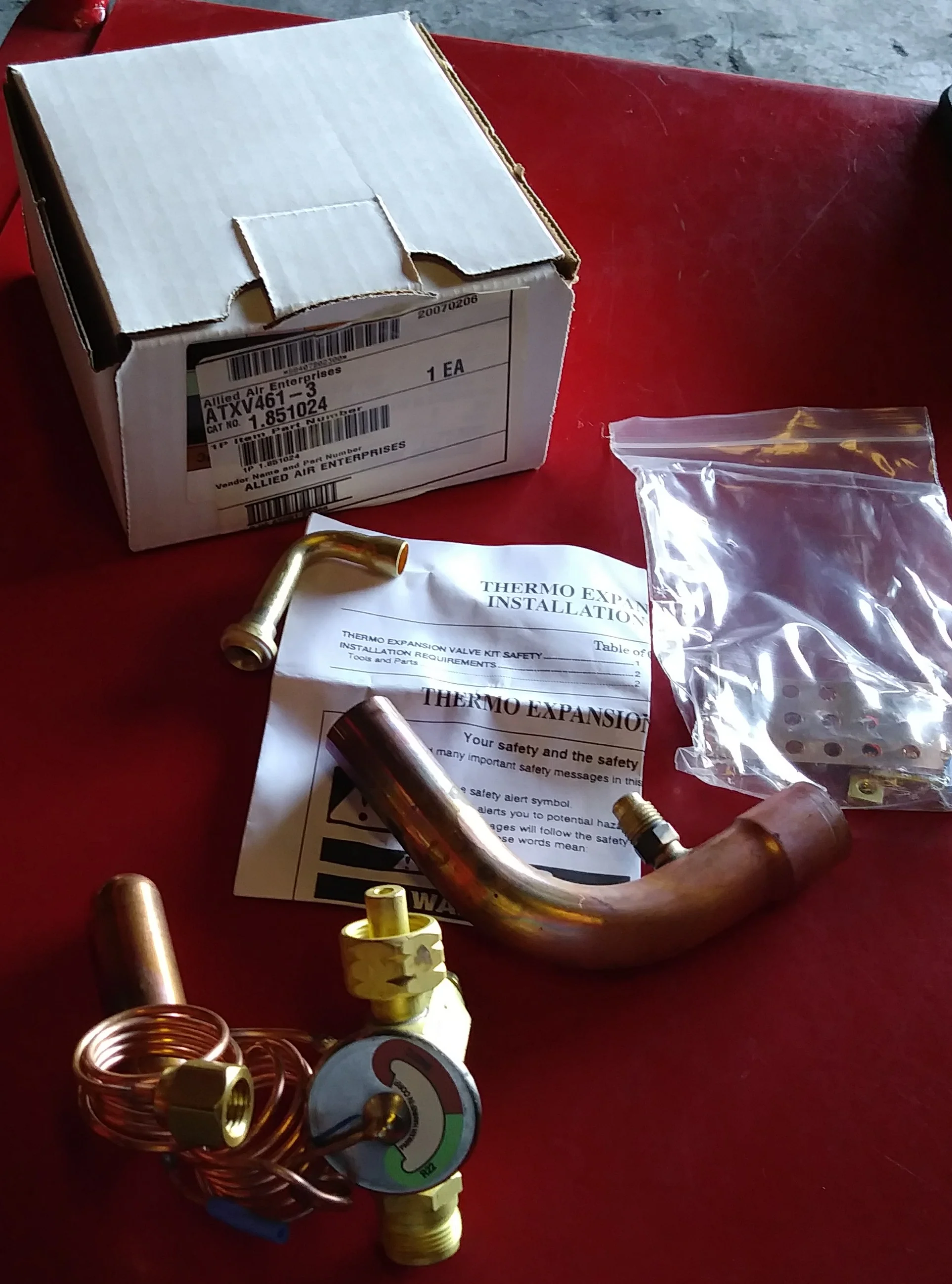 4 Ton Adj TXV Kit w/Internal Check Valve and 1/8"ODF Equalizer Port R22/R407C