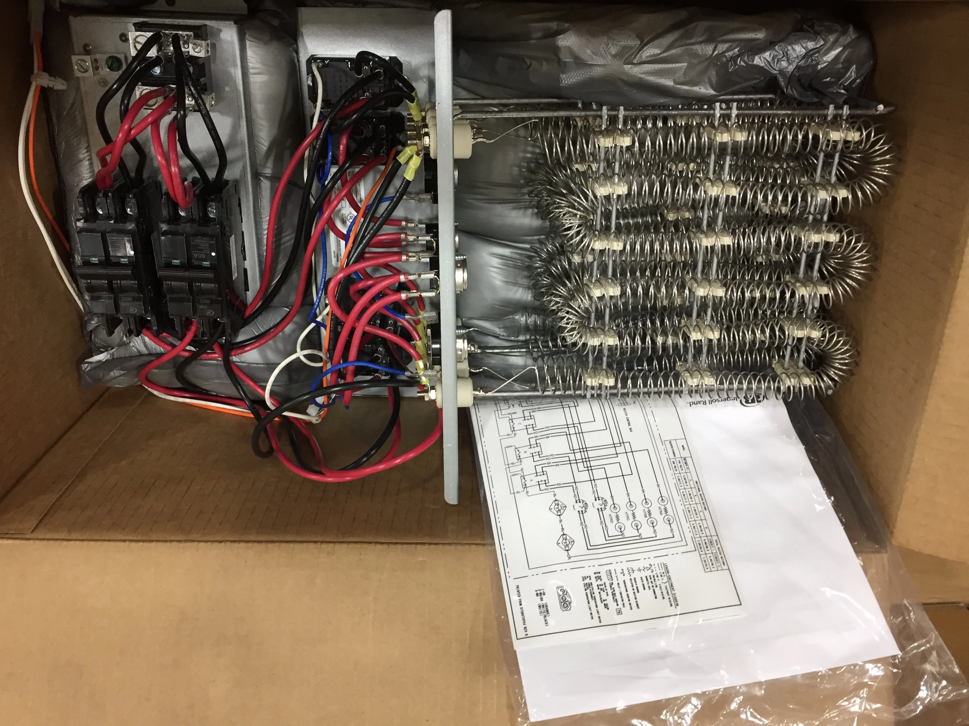 4 Ton Convertible Packaged Air Conditioning Unit and 20 Kw Electric Heat Kit W/2 60 Amp Breakers - Image 2