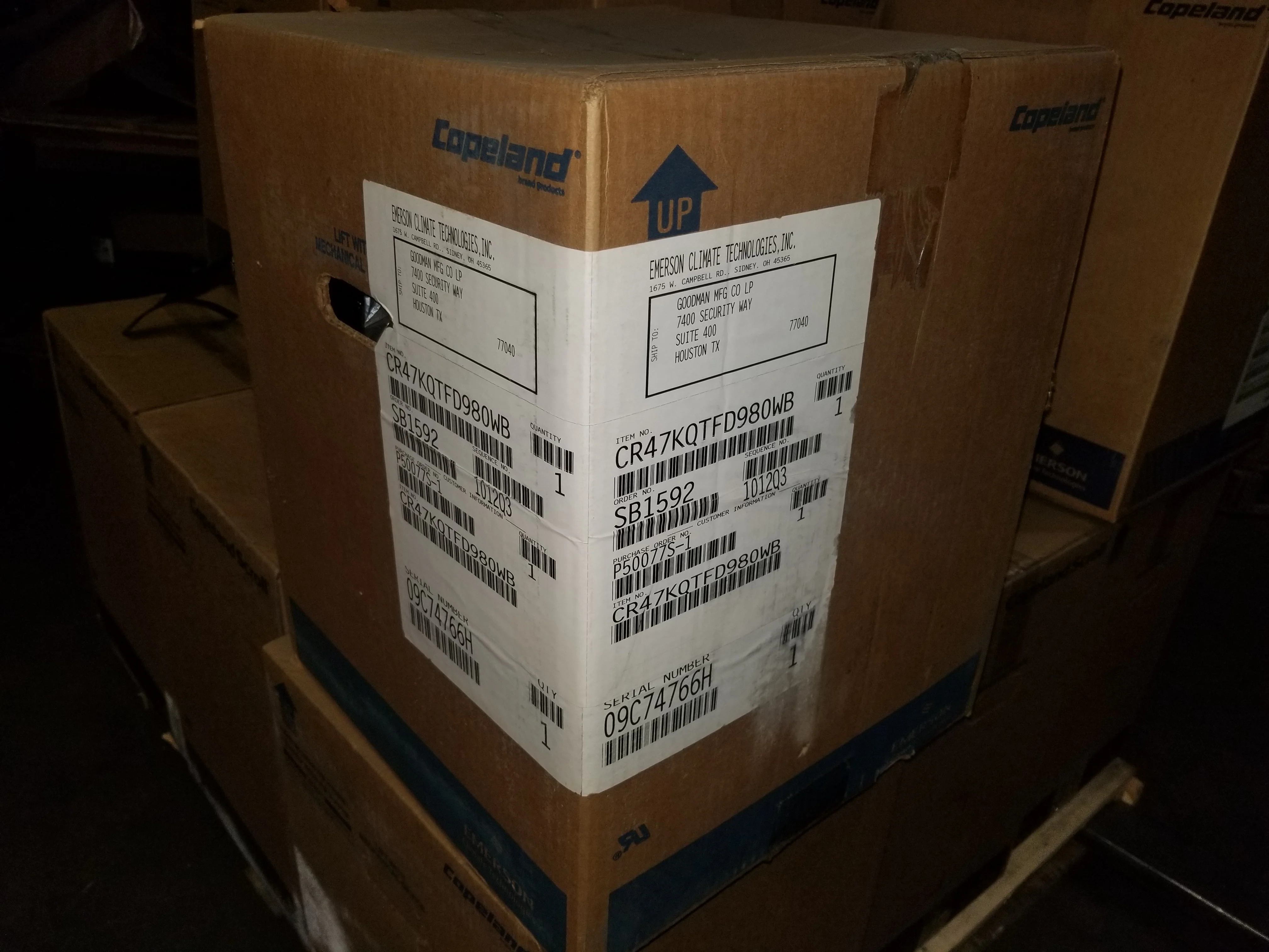4 Ton High Temp Ac/HP Hermetic Compressor, 380-460/380-420/60-50/3 R-22 - Image 5