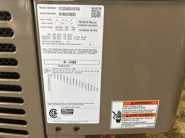 4 Ton LX Series Split-System Air Conditioner; 208-230/60/1, 13 SEER, W1M4228025 - Image 4