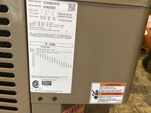 4 Ton LX Series Split-System Air Conditioner; 208-230/60/1, 13 SEER, W1N4228421 - Image 4