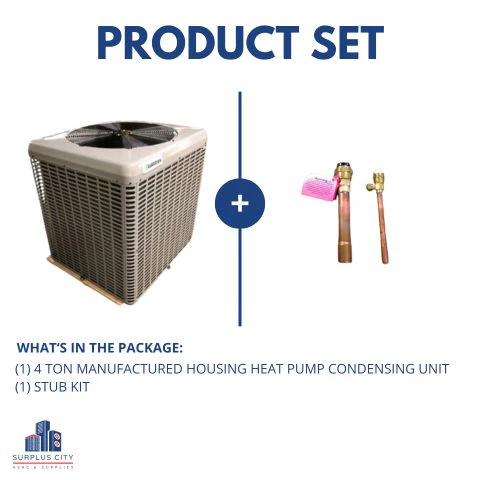 4 Ton Manufactured Housing Heat Pump Condensing Unit With Stub Kit, 14 SEER 208-230/60/1 R-410A - Image 8