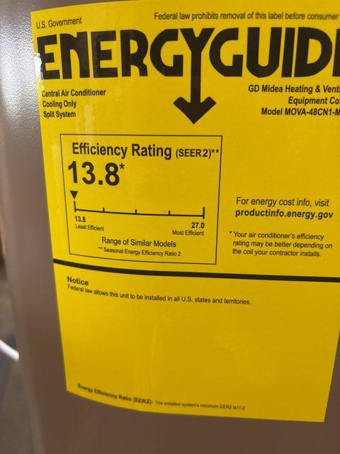 4 Ton Single-Stage Split-System Air Conditioner 208-230/60/1 R410A 15.2 SEER2 - Image 2